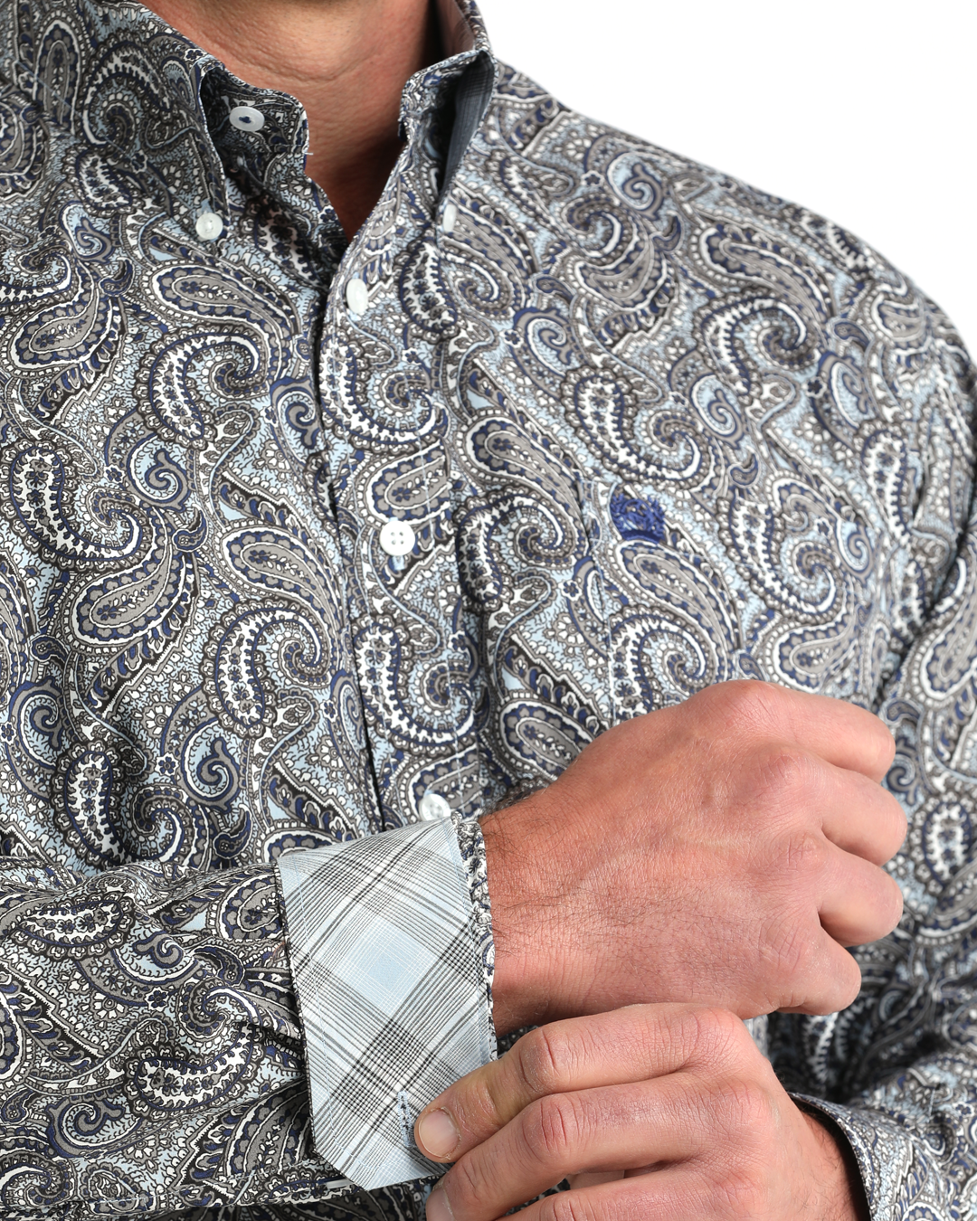 Men's Classic Fit Button-Down Western Shirt