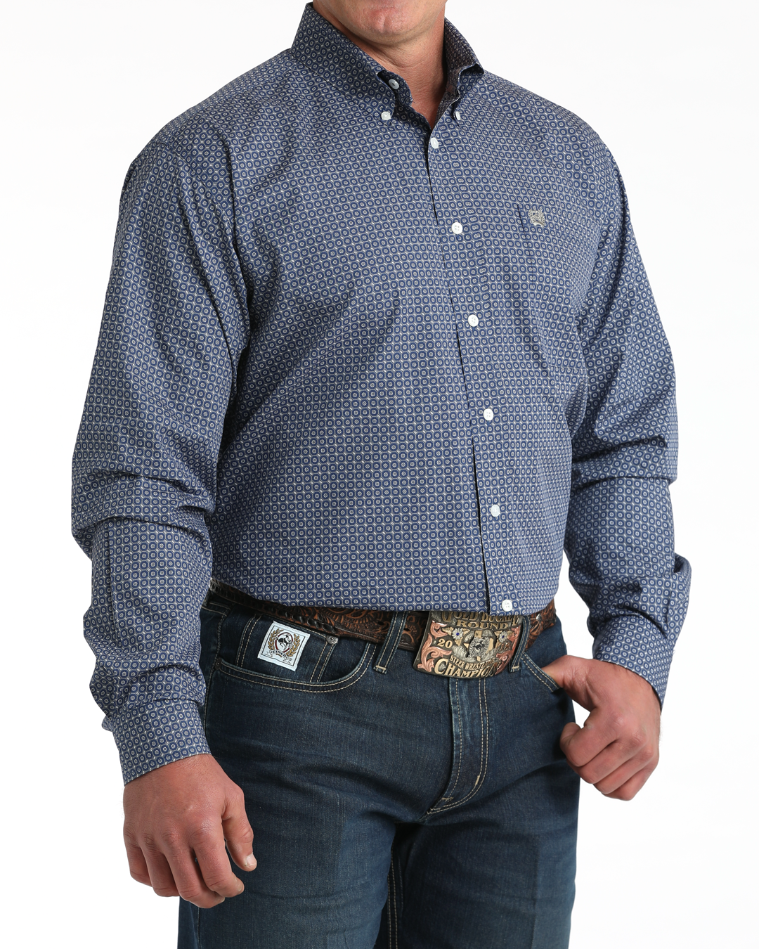 Men's Classic Fit Button-Down Western Shirt