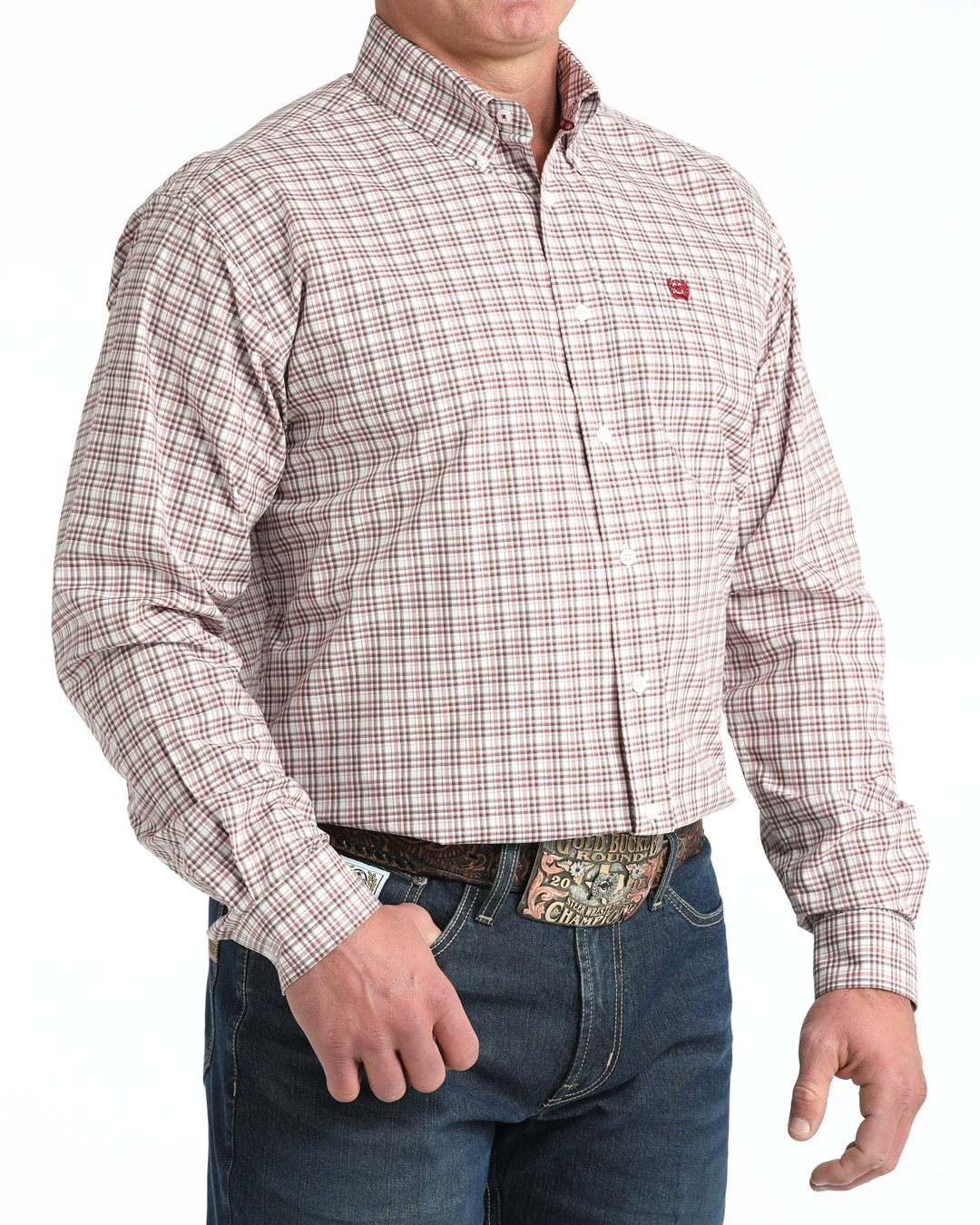 Men's Classic Fit Button-Down Western Shirt