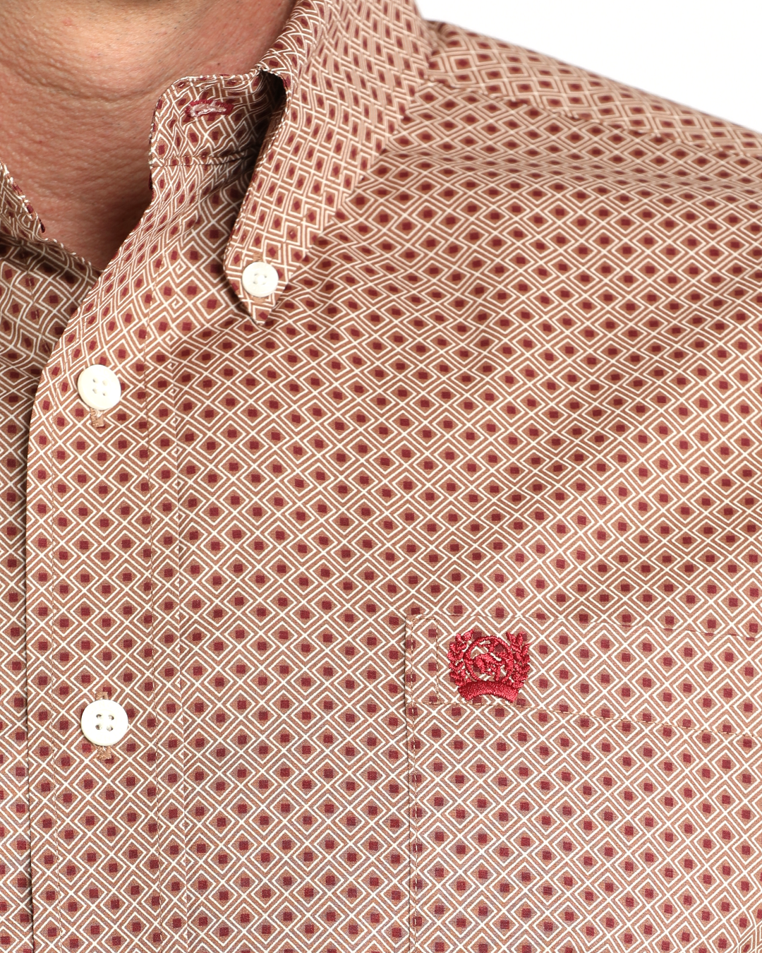 Men's Stretch Classic Fit Button-Down Western Shirt