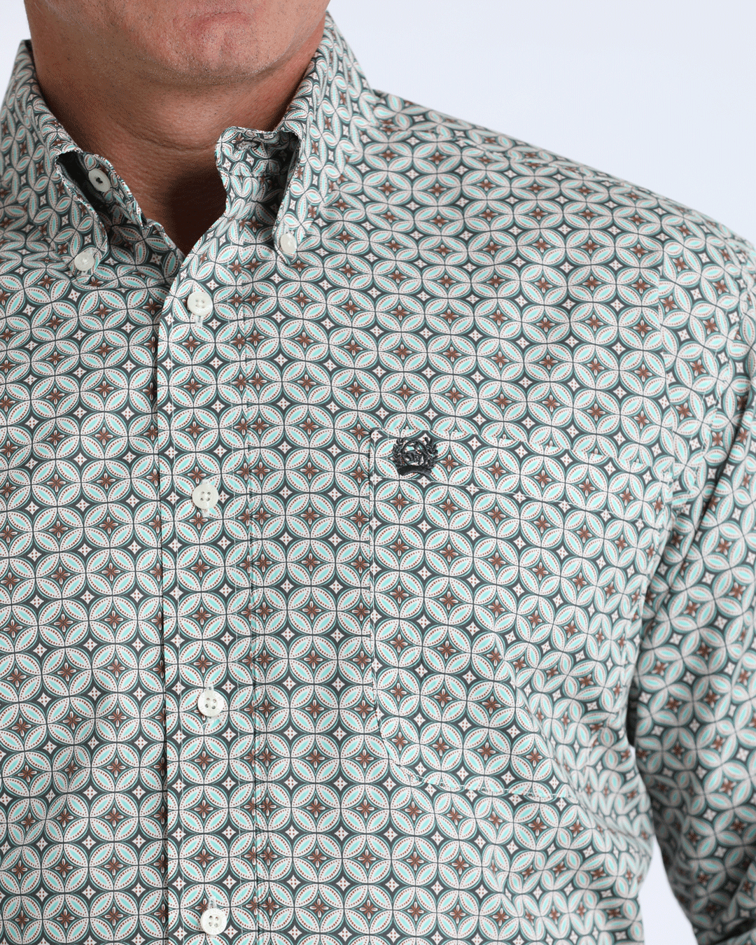 Men's Classic Fit Button-Down Western Shirt