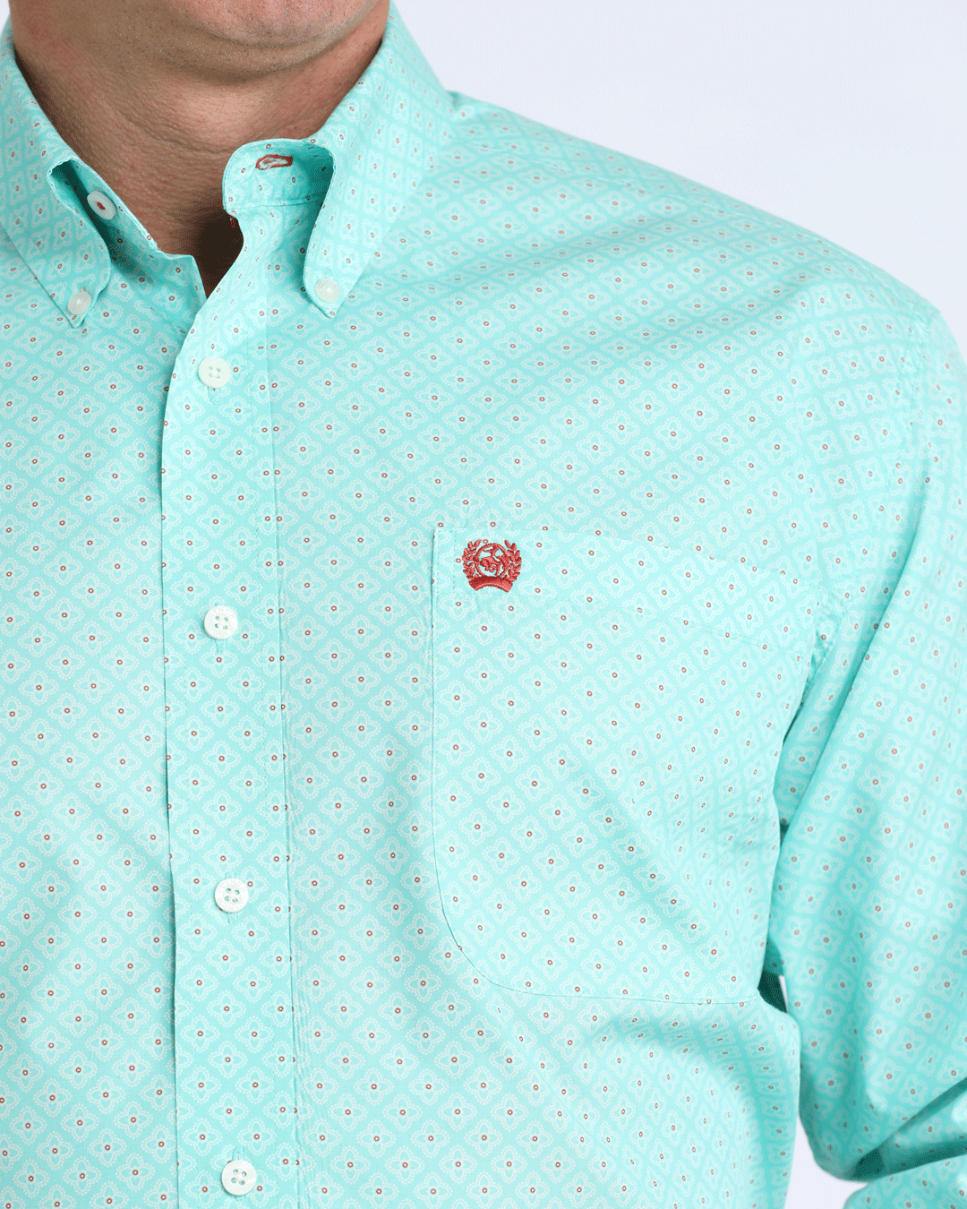 Men's Classic Fit Button-Down Western Shirt