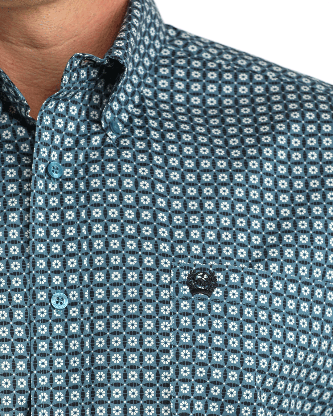 Men's Stretch Classic Fit Button-Down Western Shirt