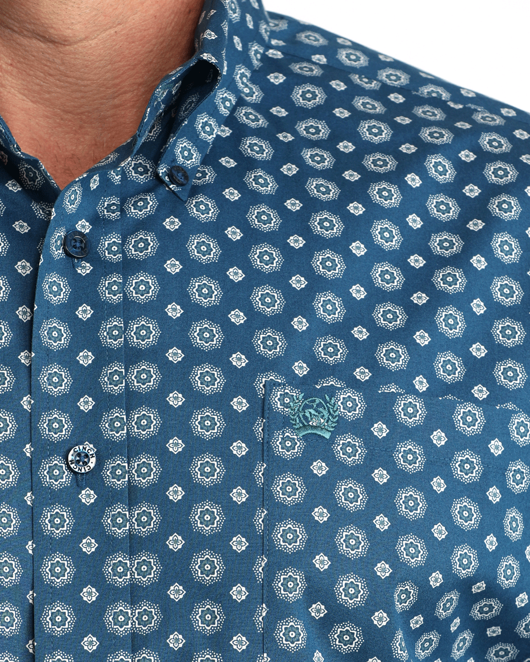 Men's Stretch Classic Fit Button-Down Western Shirt