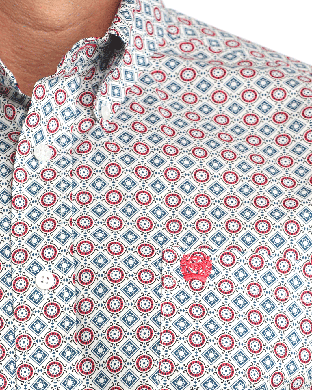 Men's Stretch Classic Fit Button-Down Western Shirt