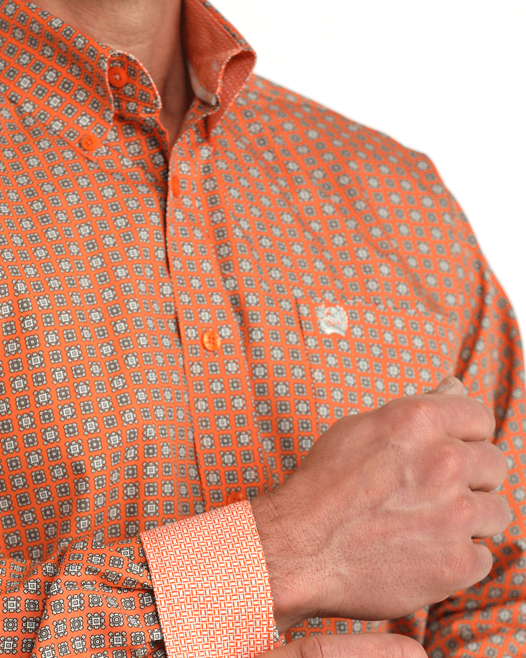 Men's Classic Fit Button-Down Western Shirt