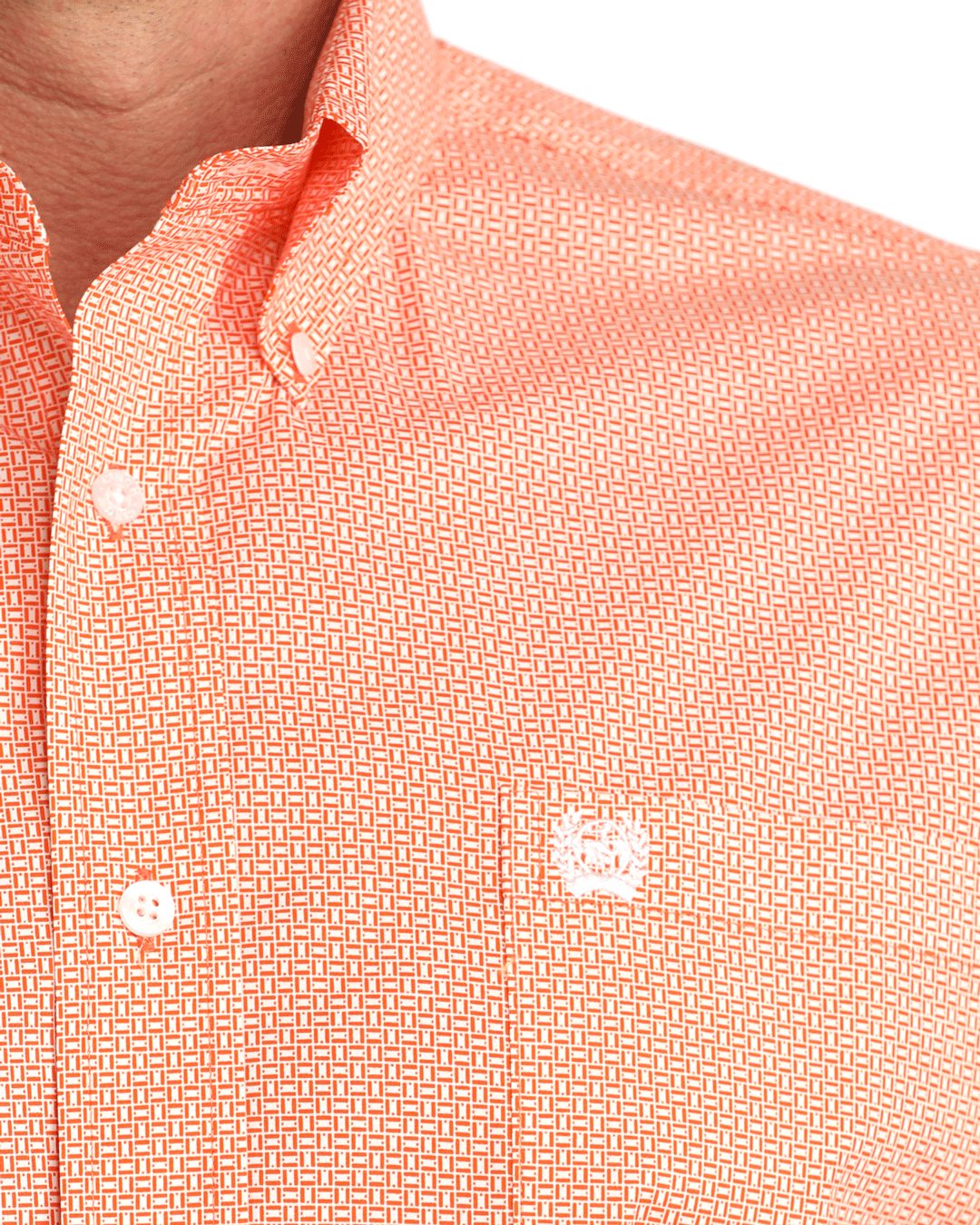 Men's Stretch Classic Fit Button-Down Western Shirt