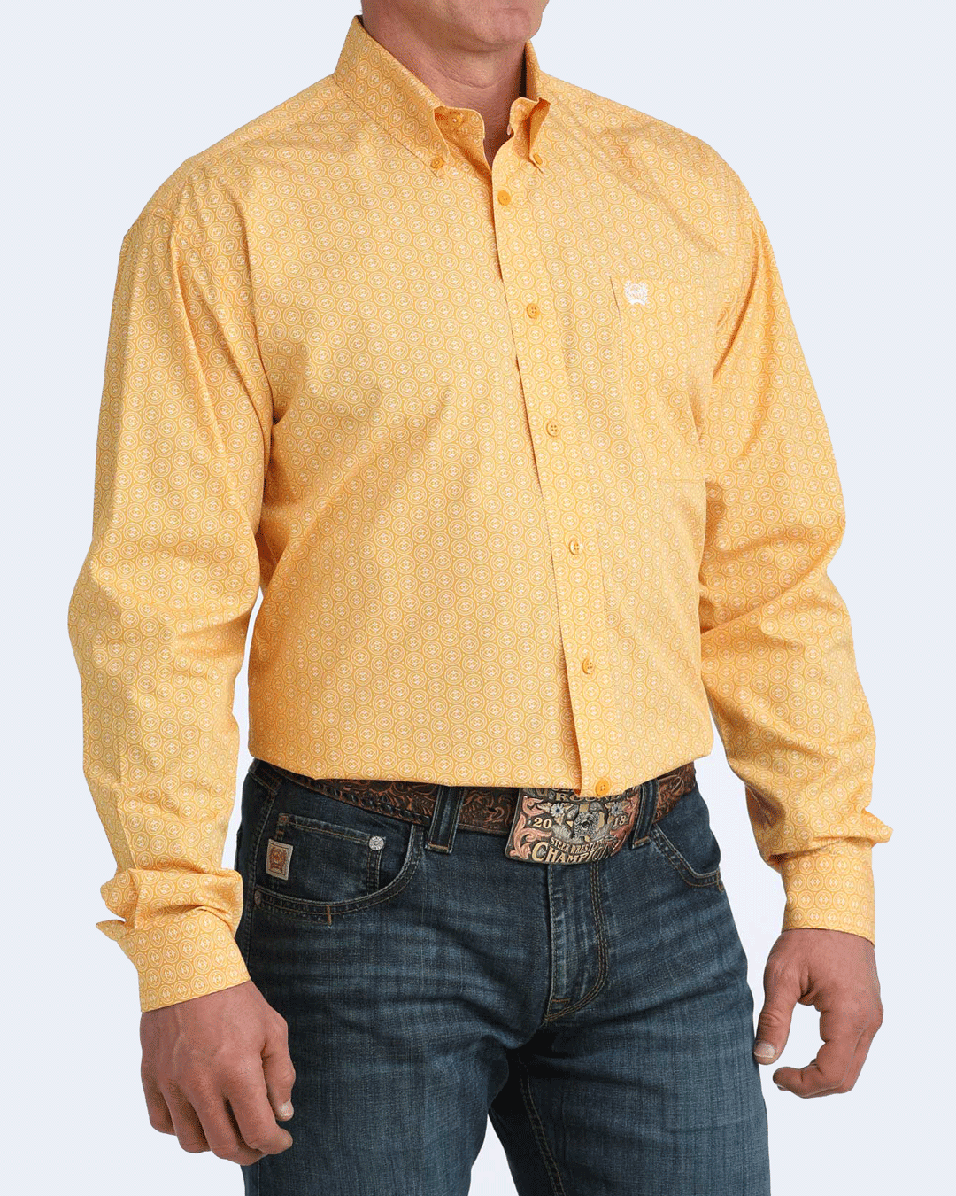 Men's Classic Fit Button-Down Western Shirt