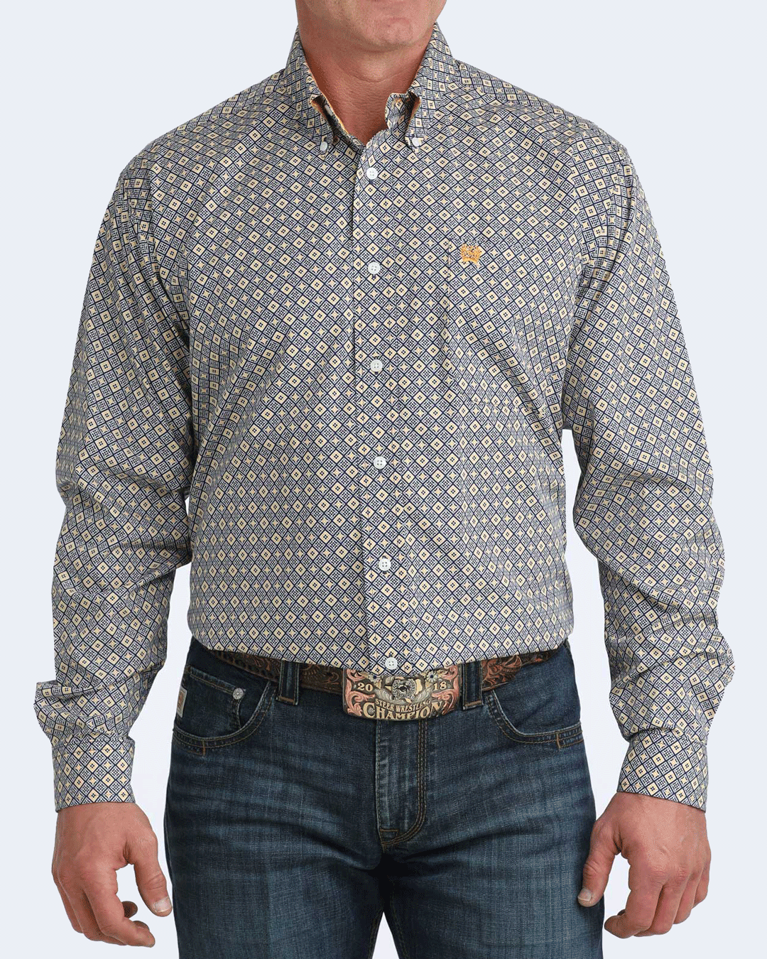 Men's Classic Fit Button-Down Western Shirt