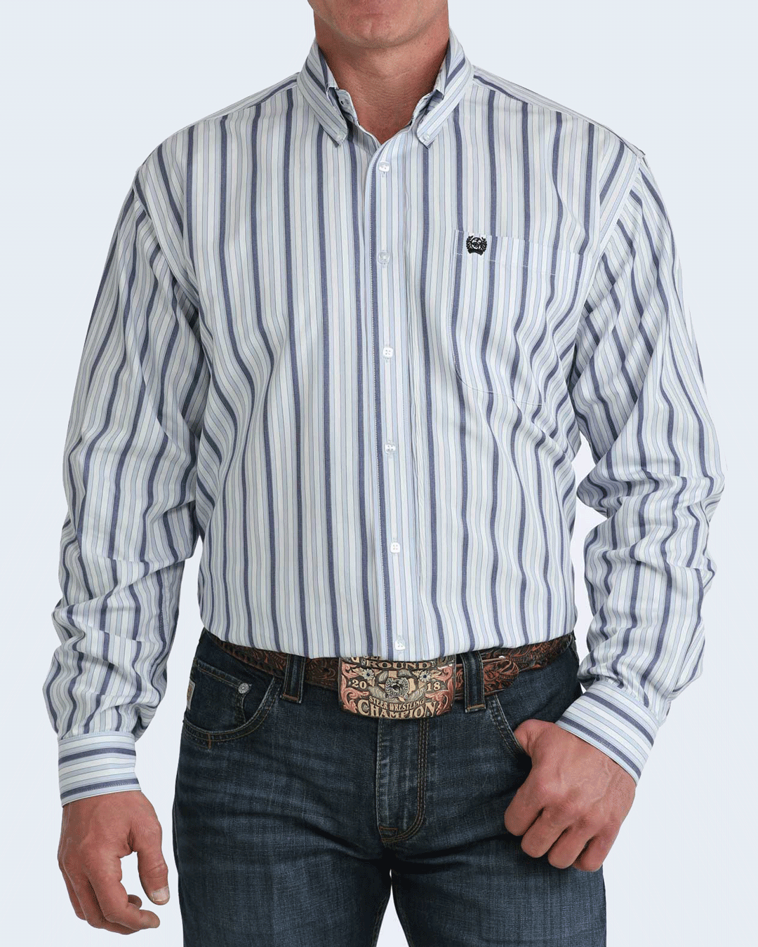 Men's Classic Fit Button-Down Western Shirt