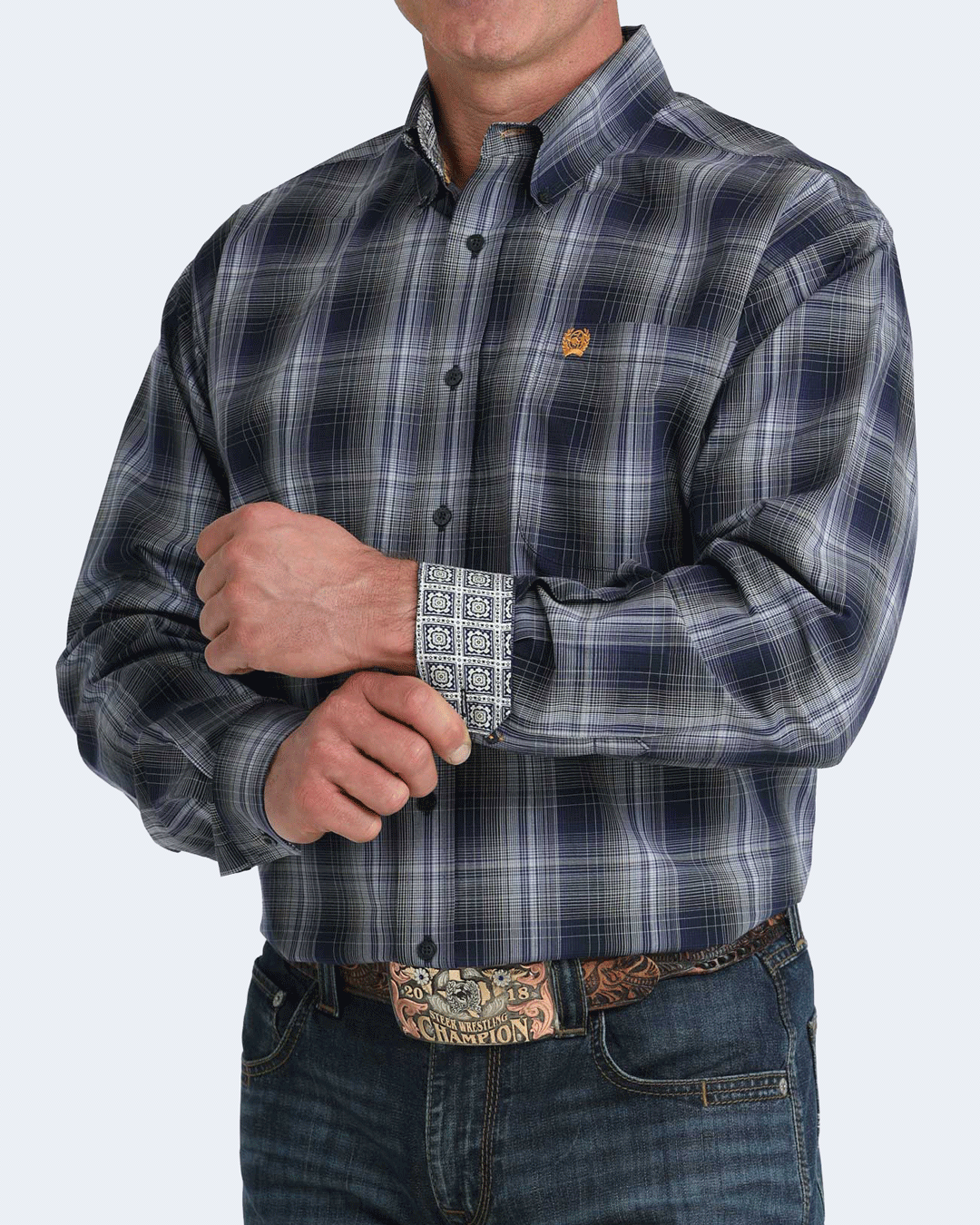 Men's Classic Fit Button-Down Western Shirt