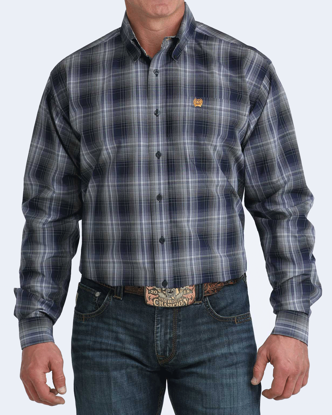 Men's Classic Fit Button-Down Western Shirt