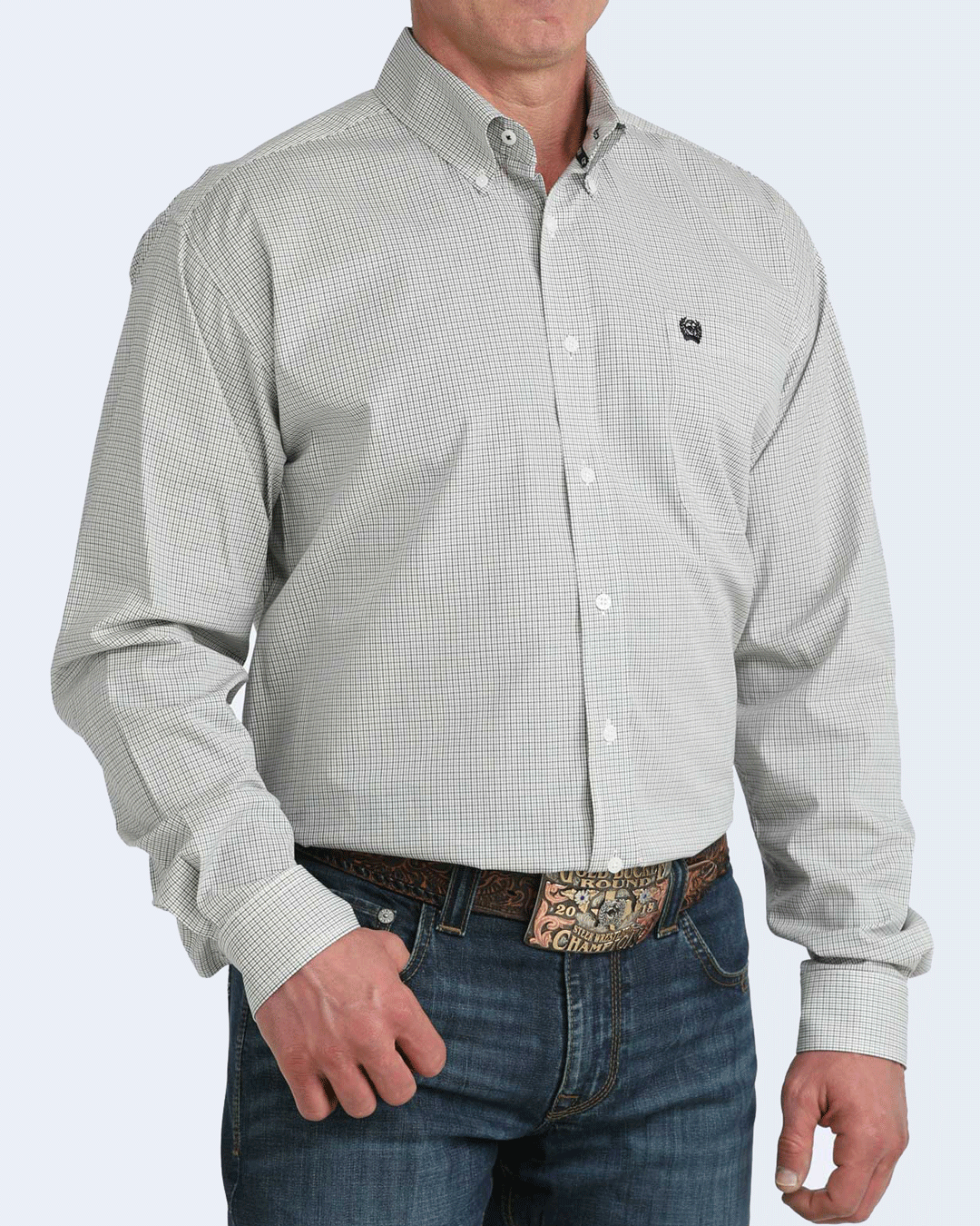 Men's Classic Fit Button-Down Western Shirt