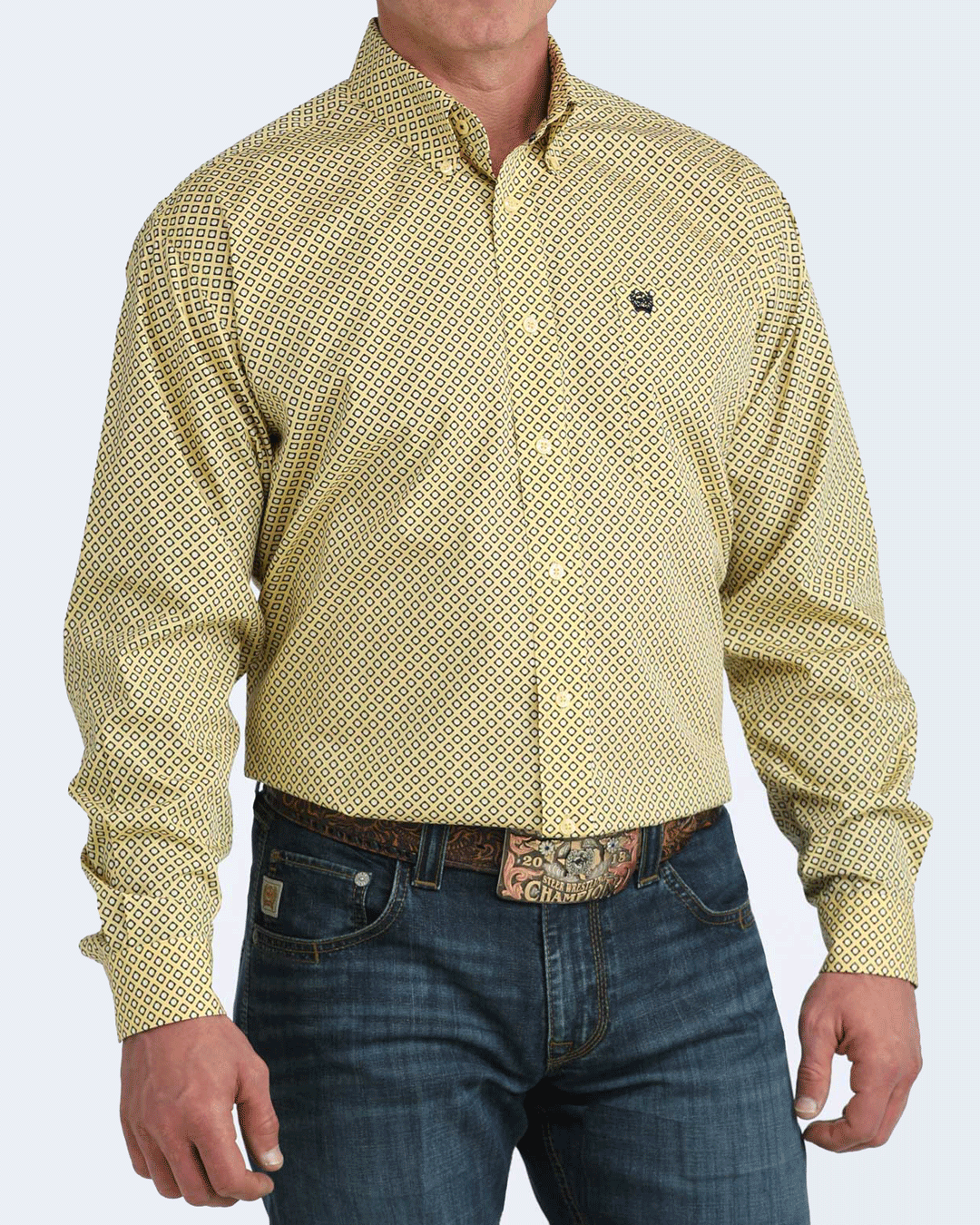 Men's Classic Fit Button-Down Western Shirt