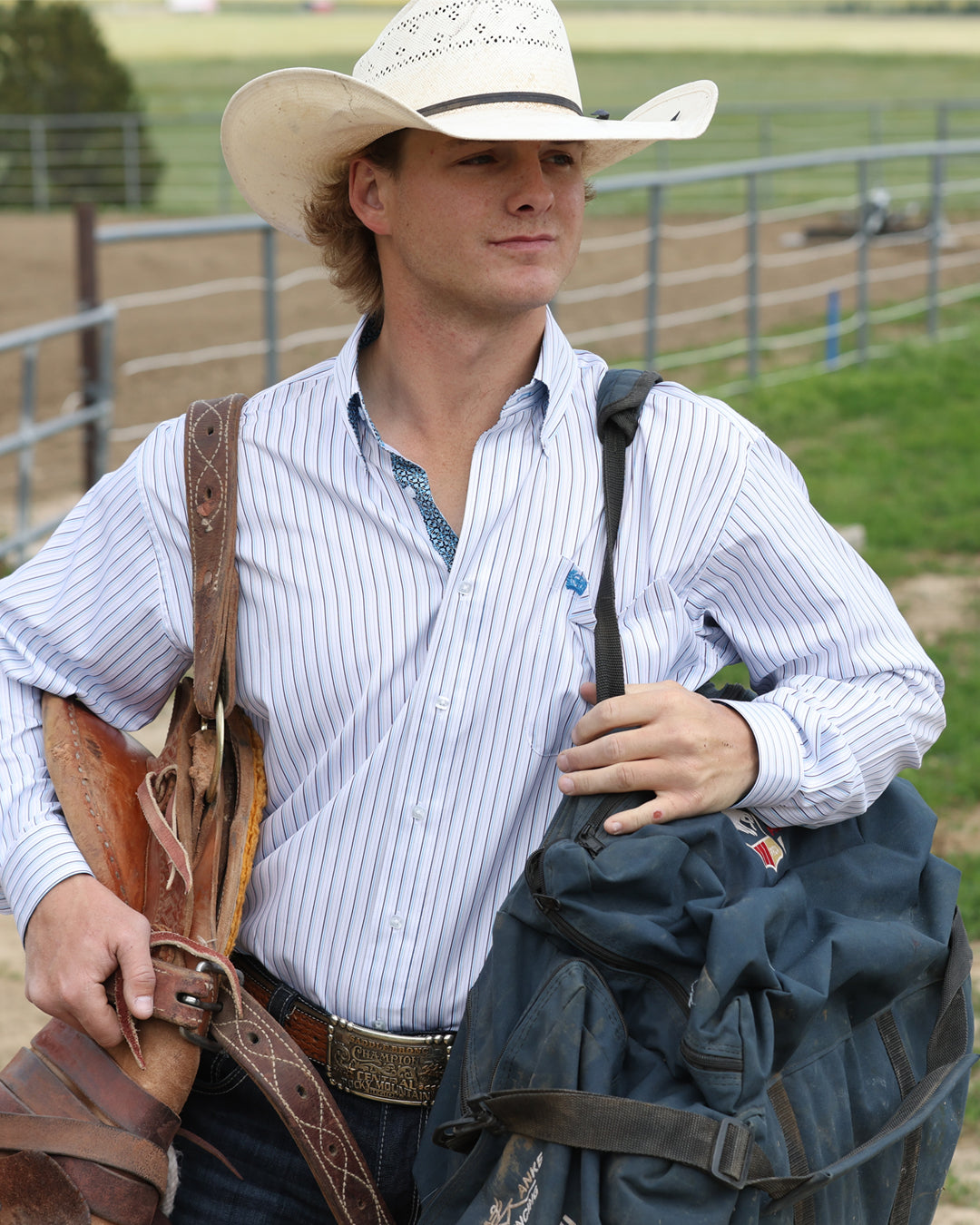 Men’s TENCEL™ Classic Fit Button-Down Western Shirt