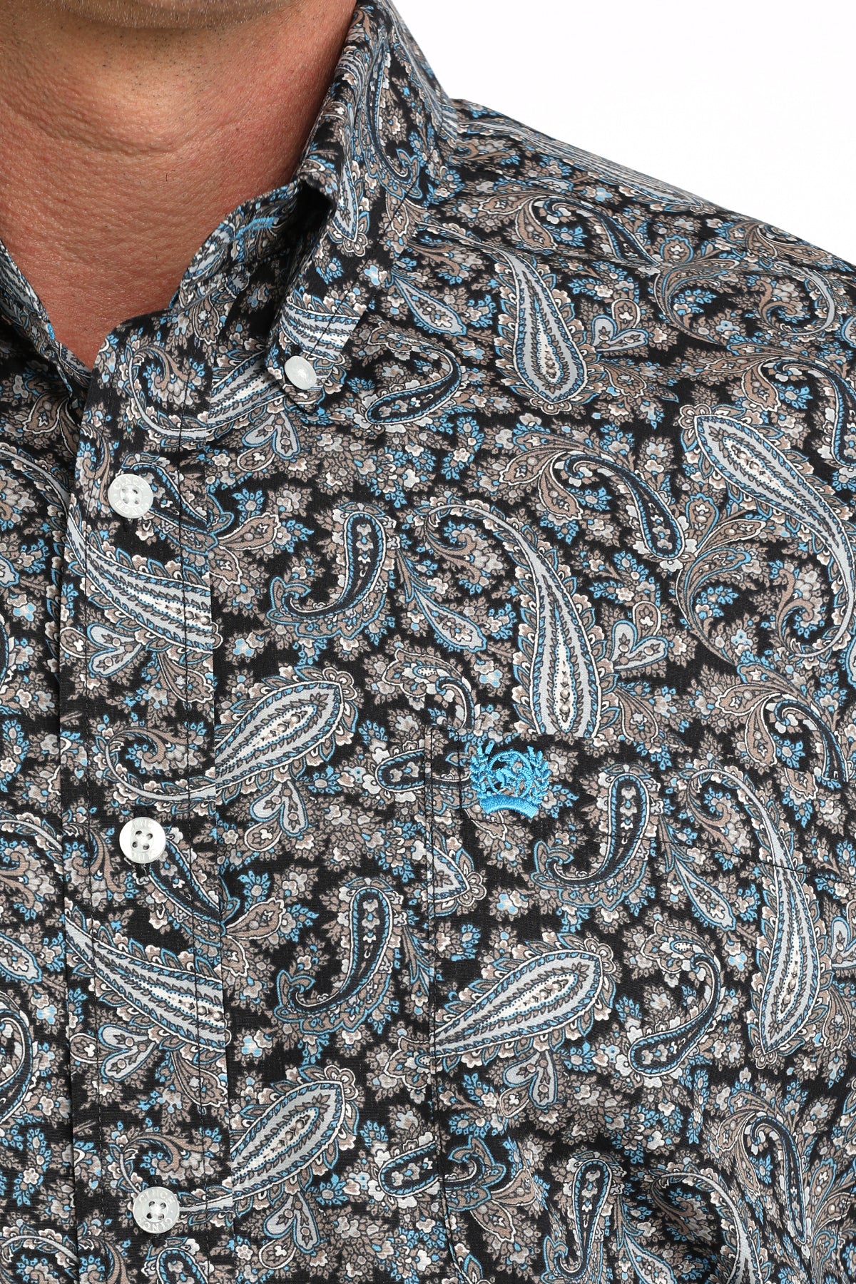 Men's Classic Fit Button-Down Western Shirt