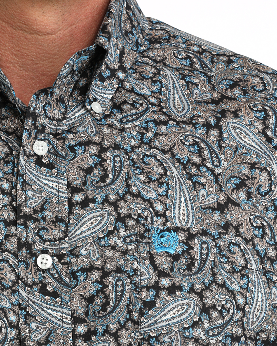 Men's Classic Fit Button-Down Western Shirt