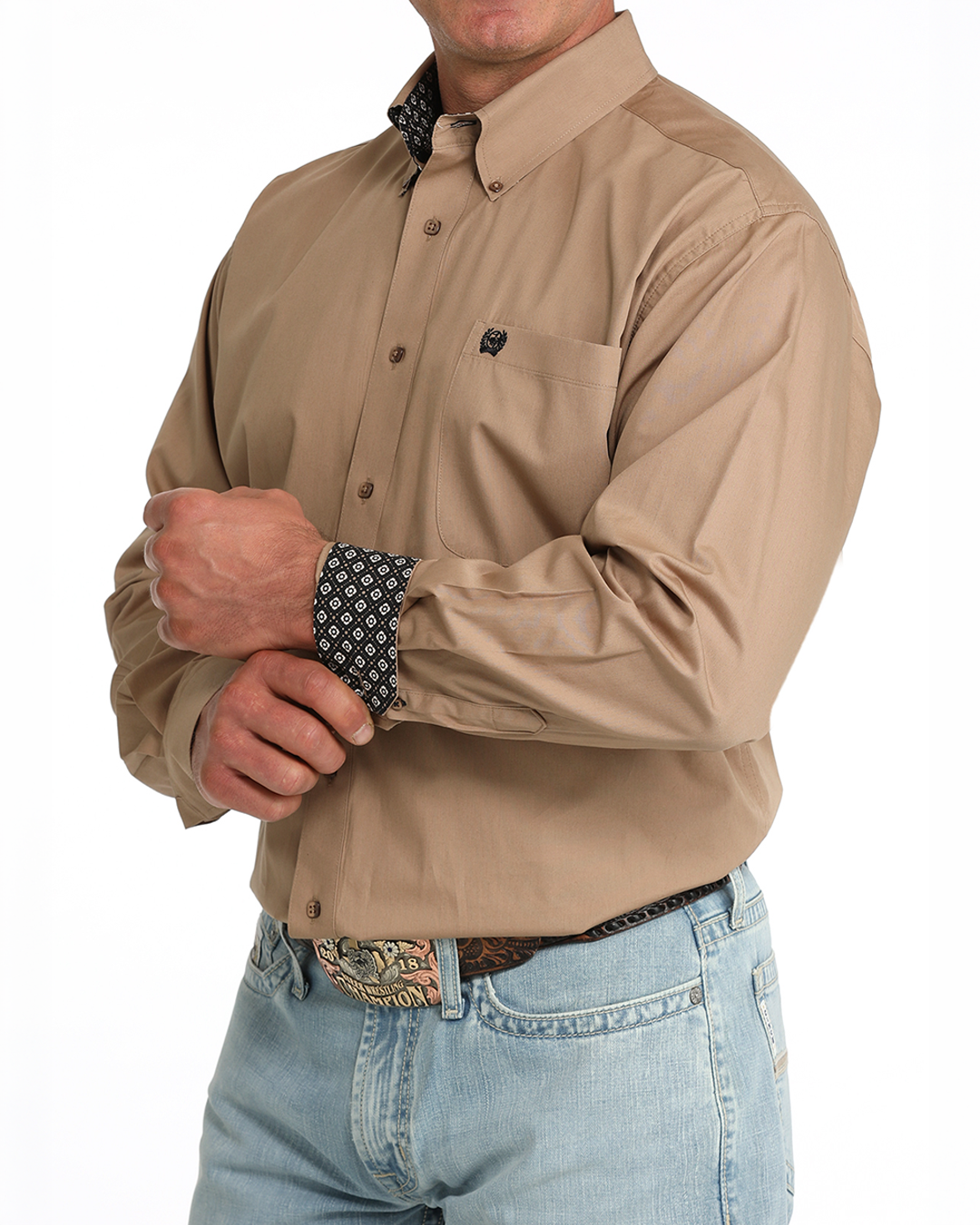Men's Classic Fit Button-Down Western Shirt