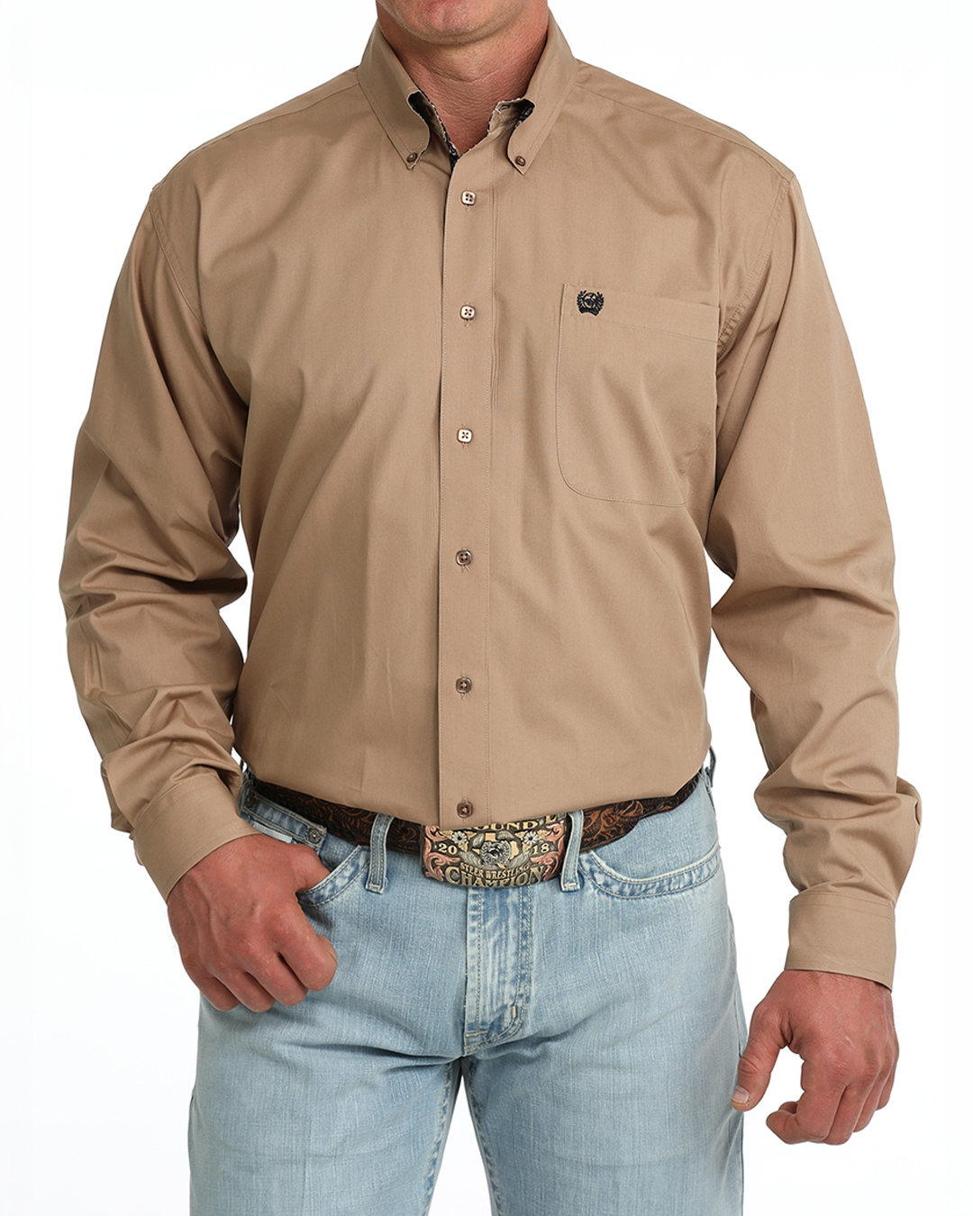 Men's Classic Fit Button-Down Western Shirt