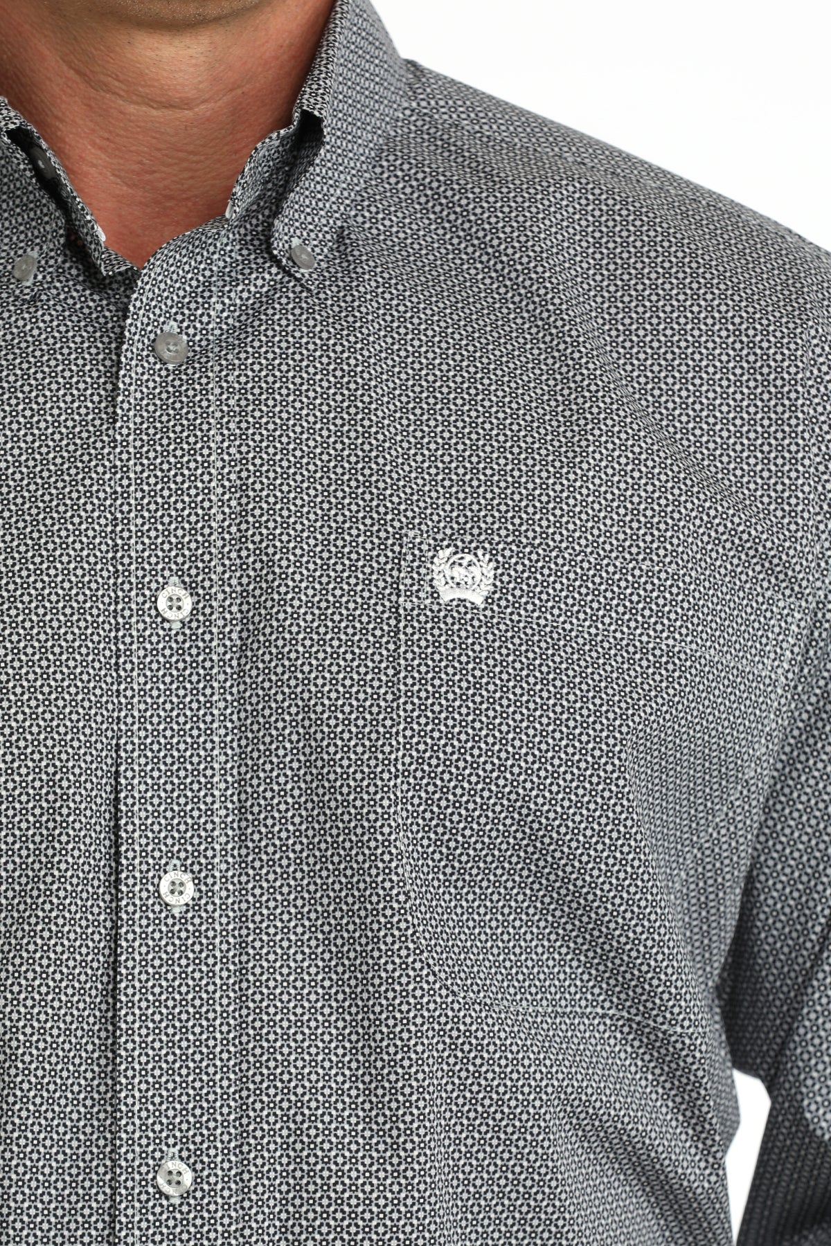 Men's Stretch Classic Fit Button-Down Western Shirt