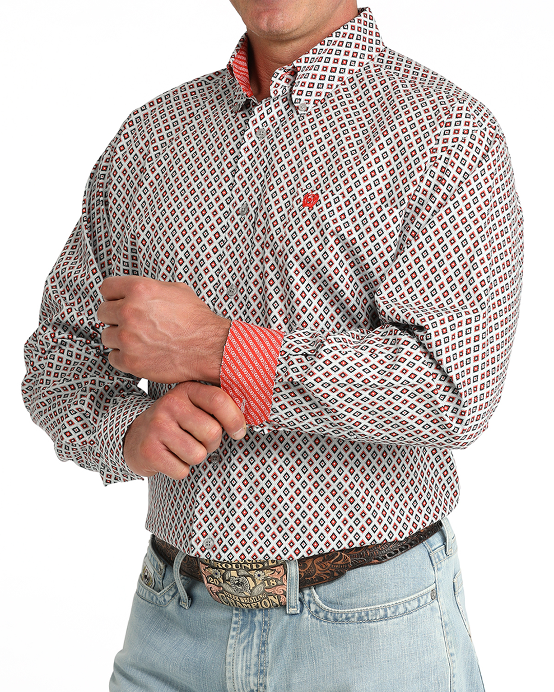 Men's Classic Fit Button-Down Western Shirt