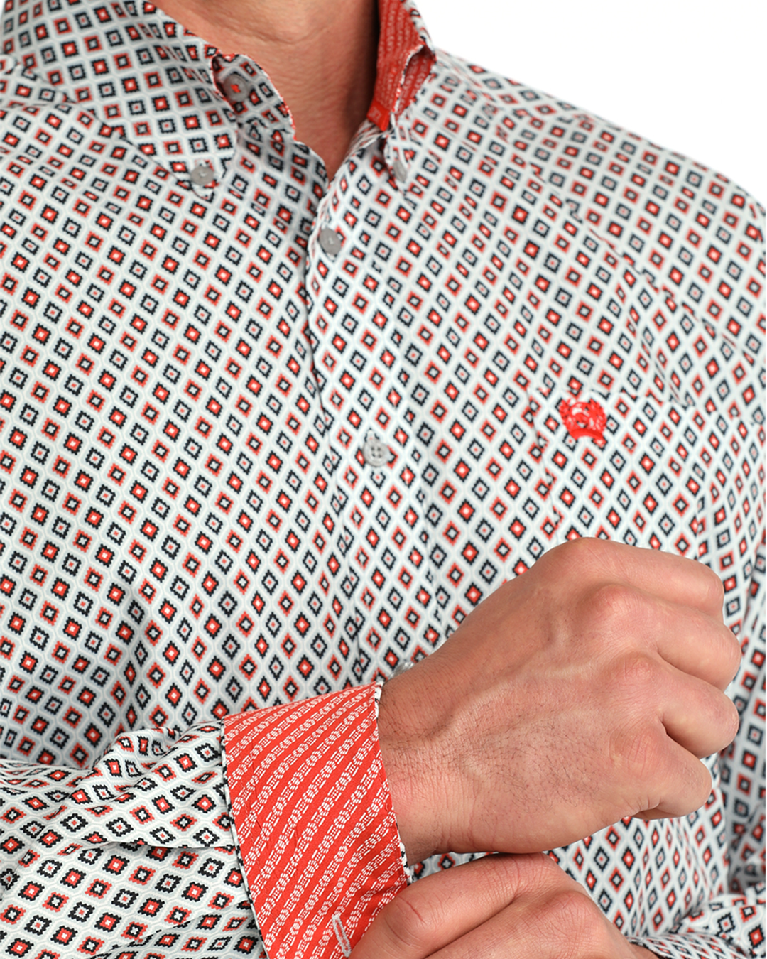 Men's Classic Fit Button-Down Western Shirt