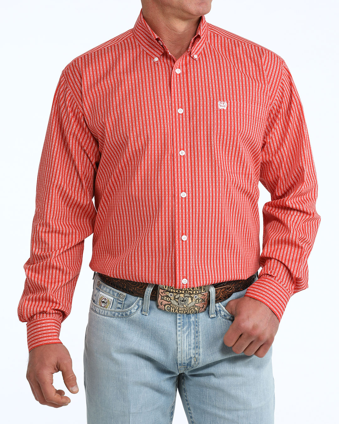 Men's Classic Fit Button-Down Western Shirt