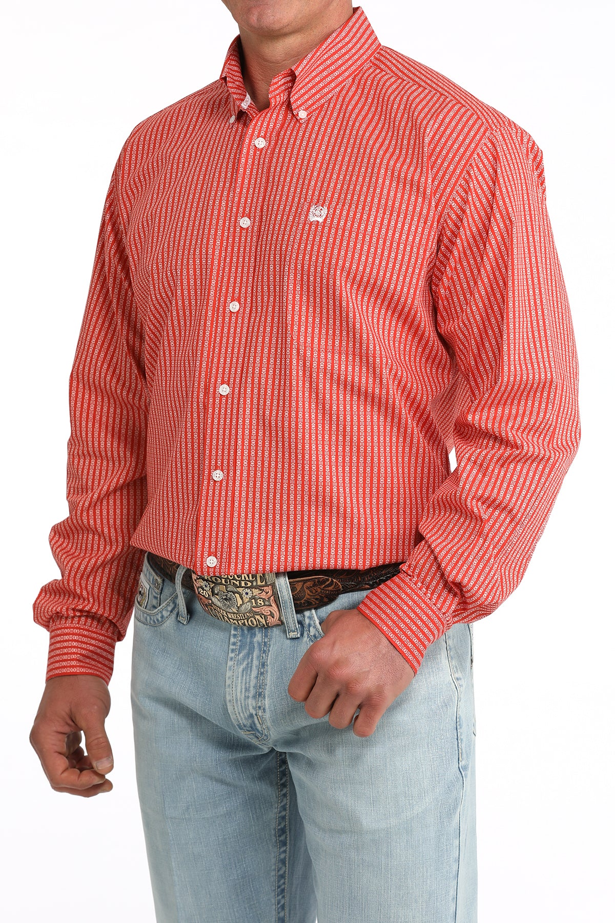 Men's Classic Fit Button-Down Western Shirt