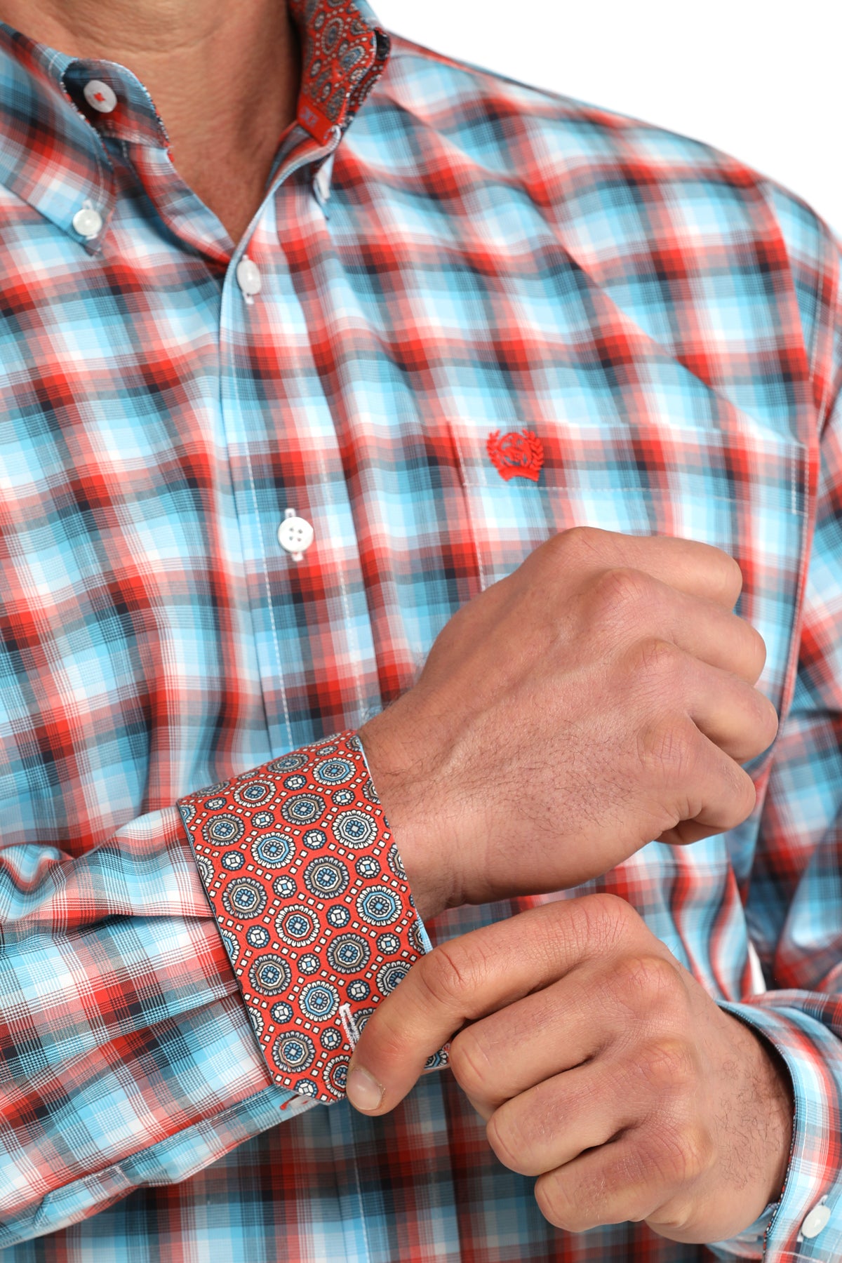 Men's Classic Fit Button-Down Western Shirt