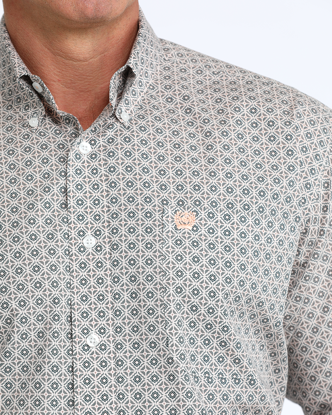 Men's Classic Fit Button-Down Western Shirt