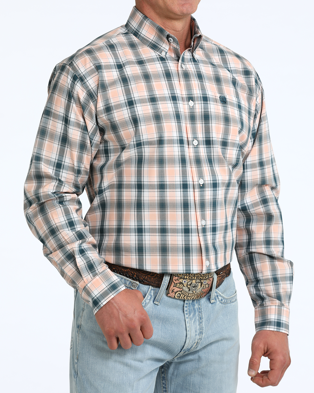 Men's Classic Fit Button-Down Western Shirt