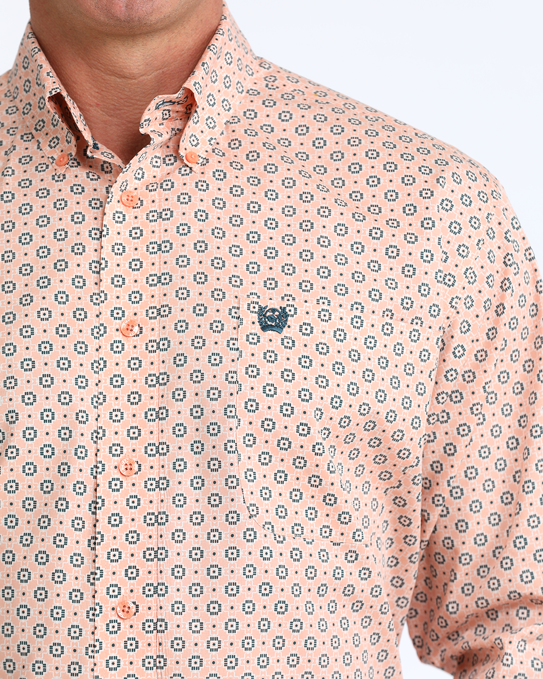 Men's Classic Fit Button-Down Western Shirt