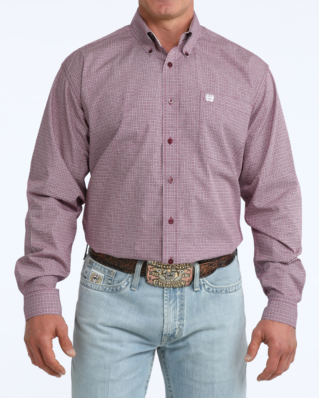 Men's Classic Fit Button-Down Western Shirt