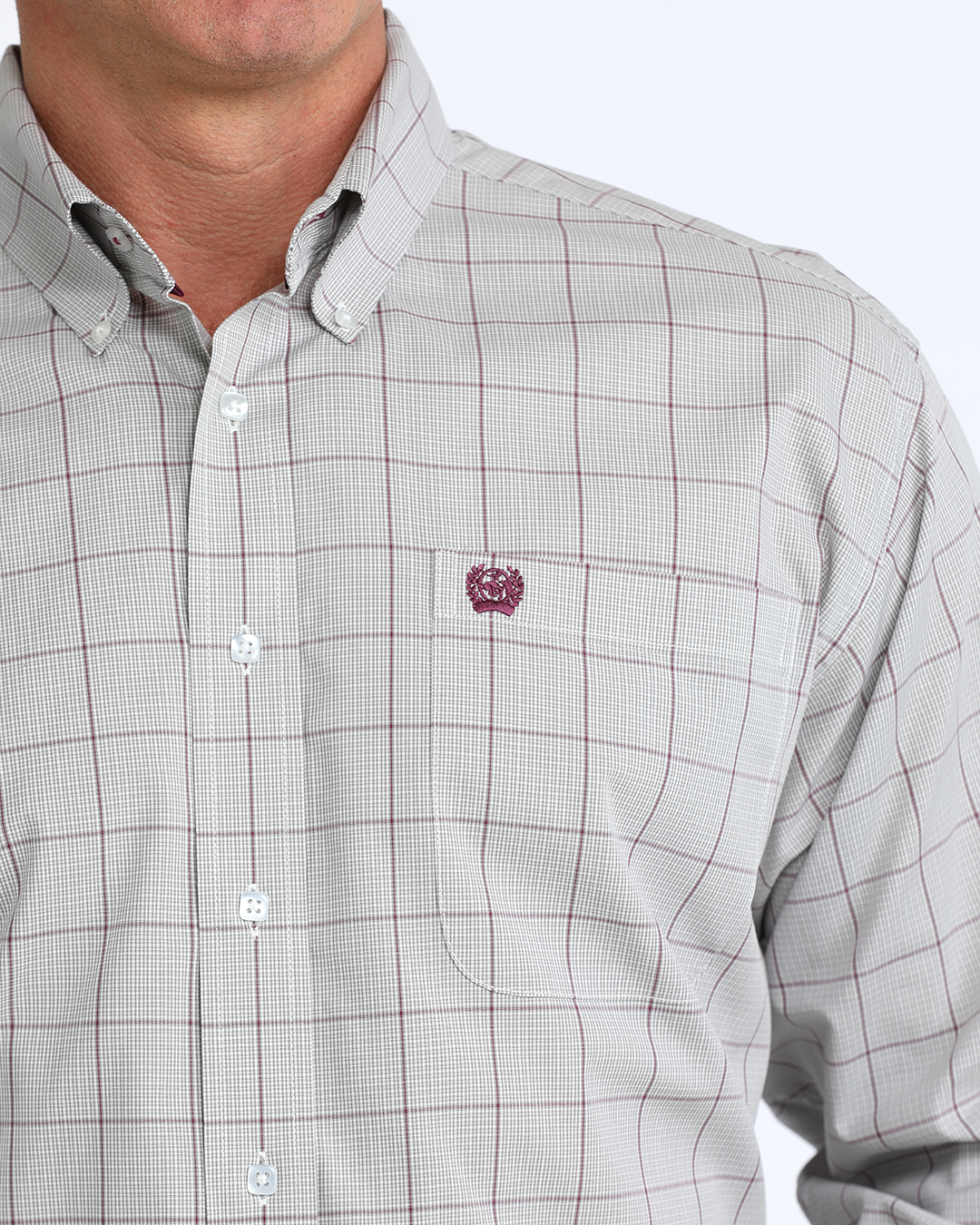 Men's Stretch Classic Fit Button-Down Western Shirt