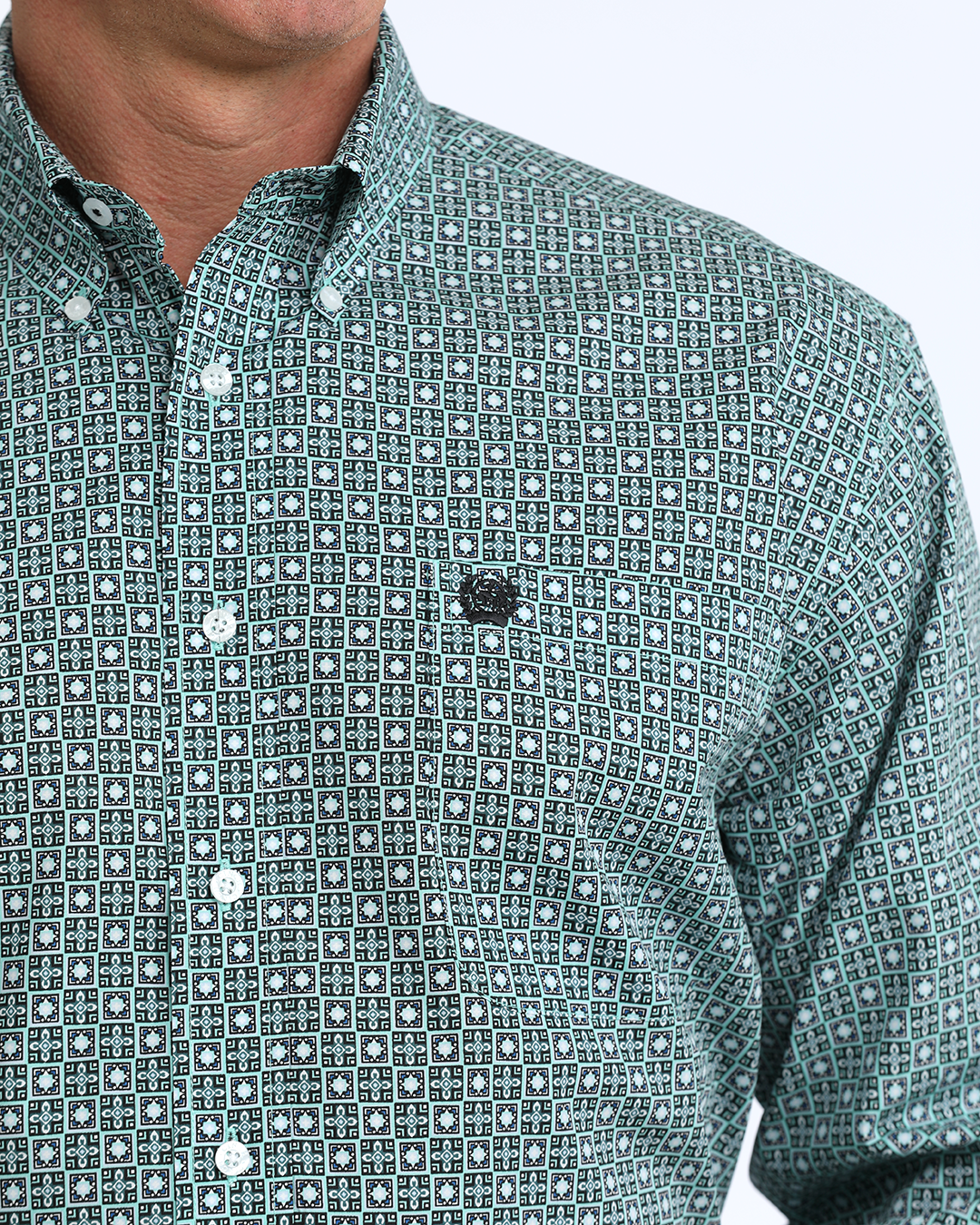 Men's Classic Fit Button-Down Western Shirt