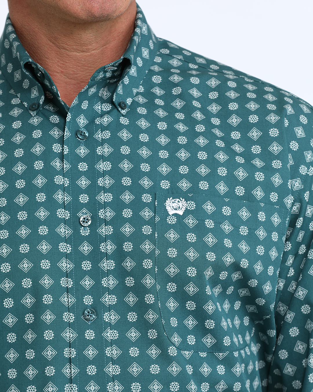 Men's Classic Fit Button-Down Western Shirt