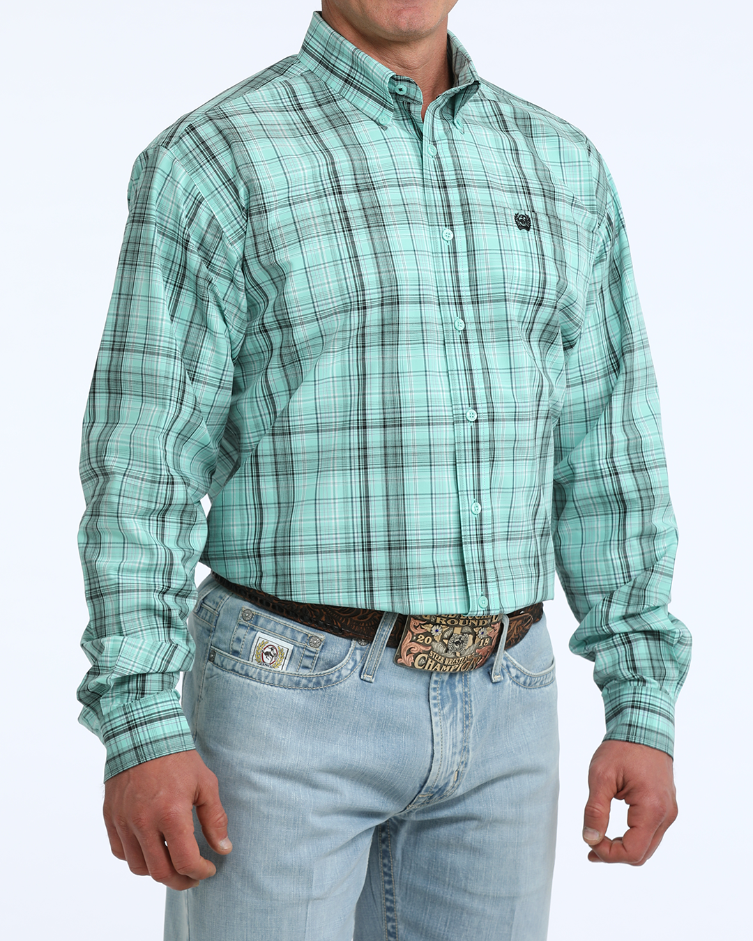 Men's Classic Fit Button-Down Western Shirt