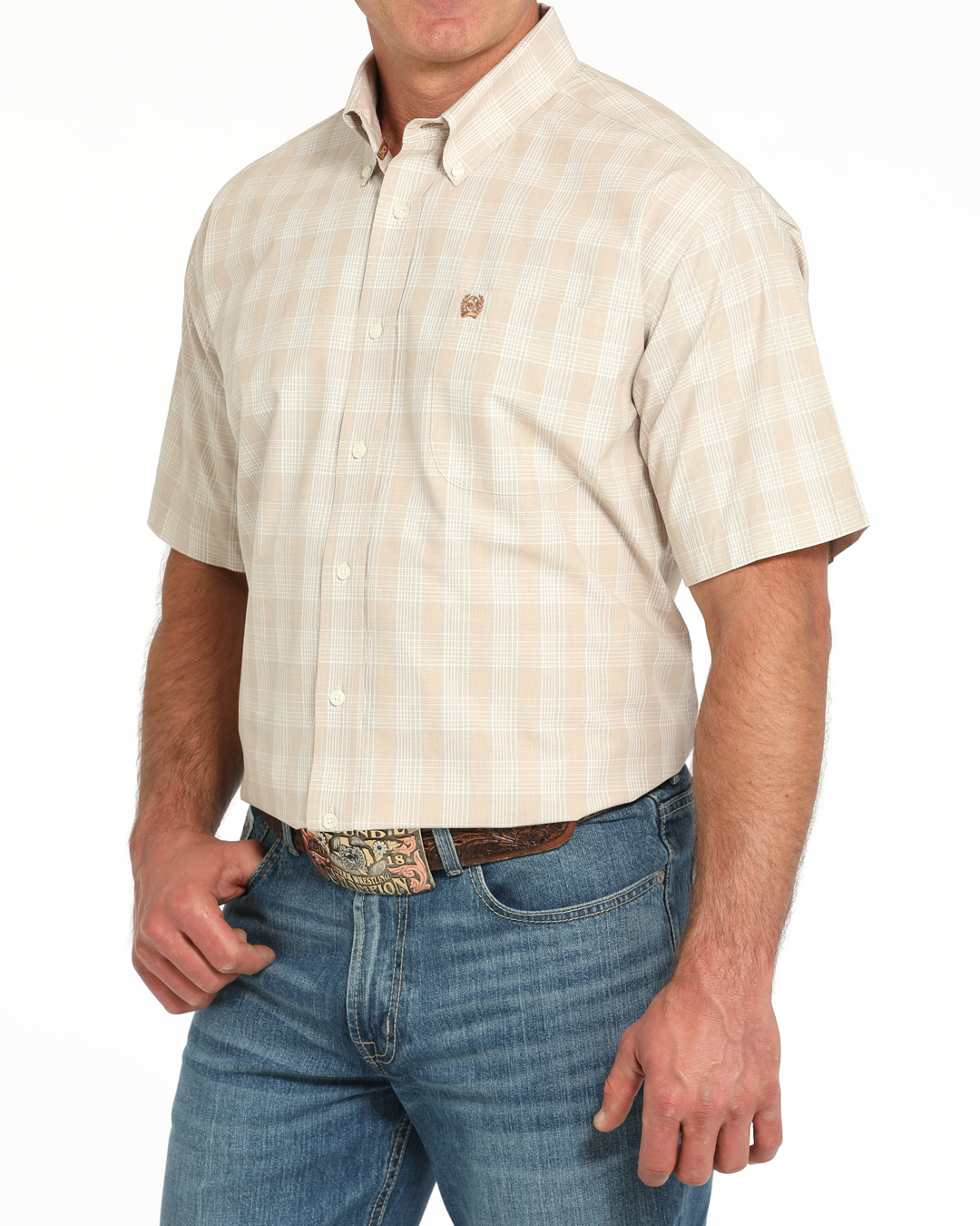 Men's Classic Fit Button-Down Western Shirt