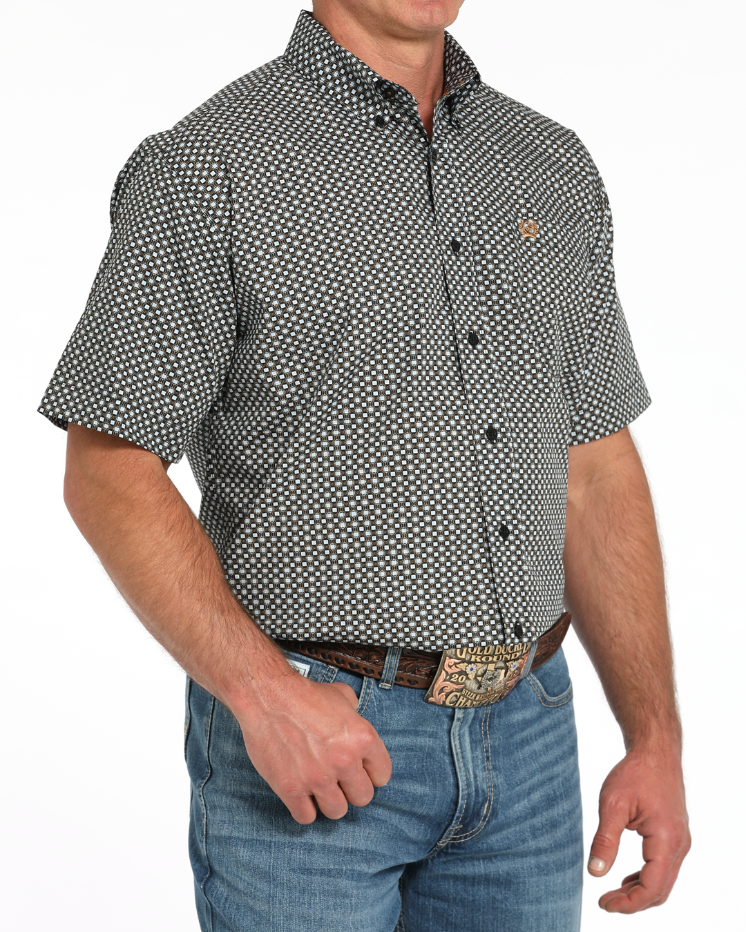 Men's Classic Fit Button-Down Western Shirt