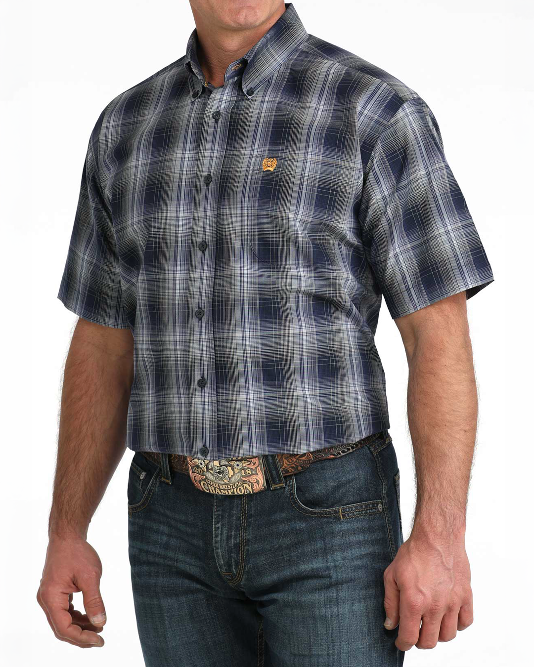 Men's Classic Fit Button-Down Western Shirt