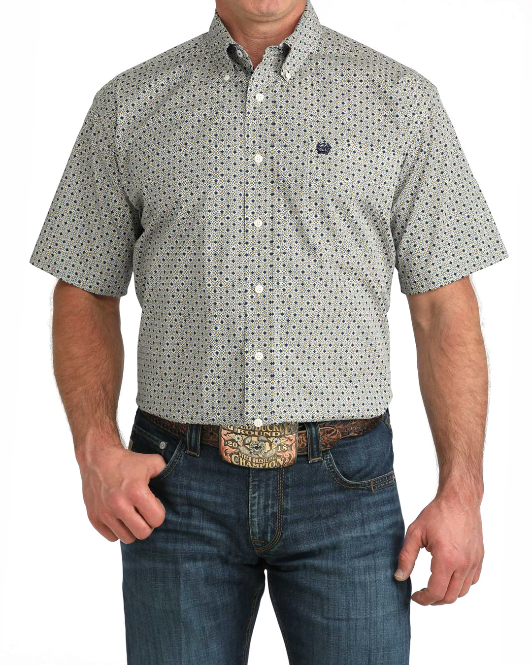 Men's Classic Fit Button-Down Western Shirt