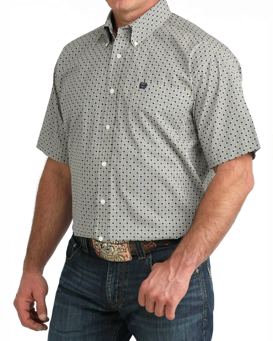 Men's Classic Fit Button-Down Western Shirt