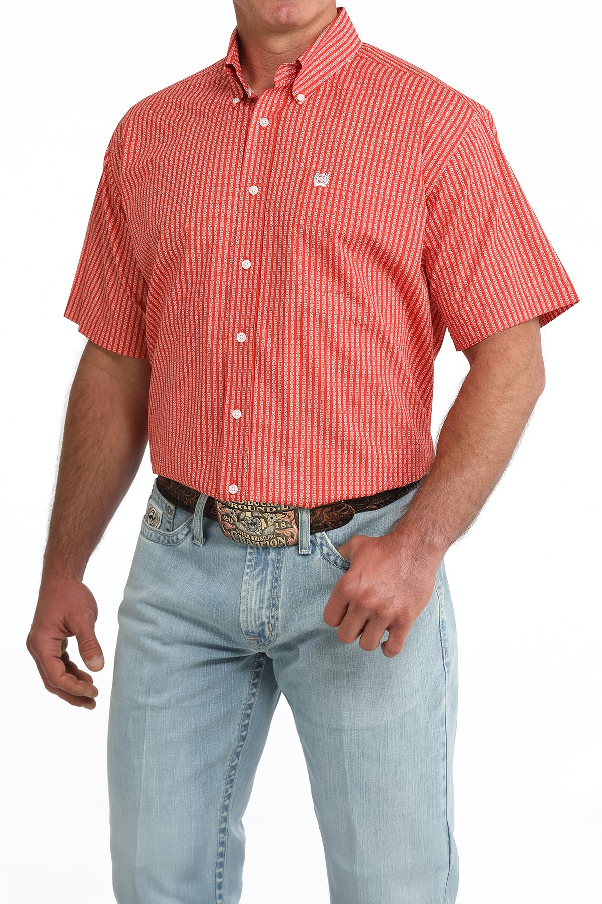 Men's Classic Fit Button-Down Western Shirt