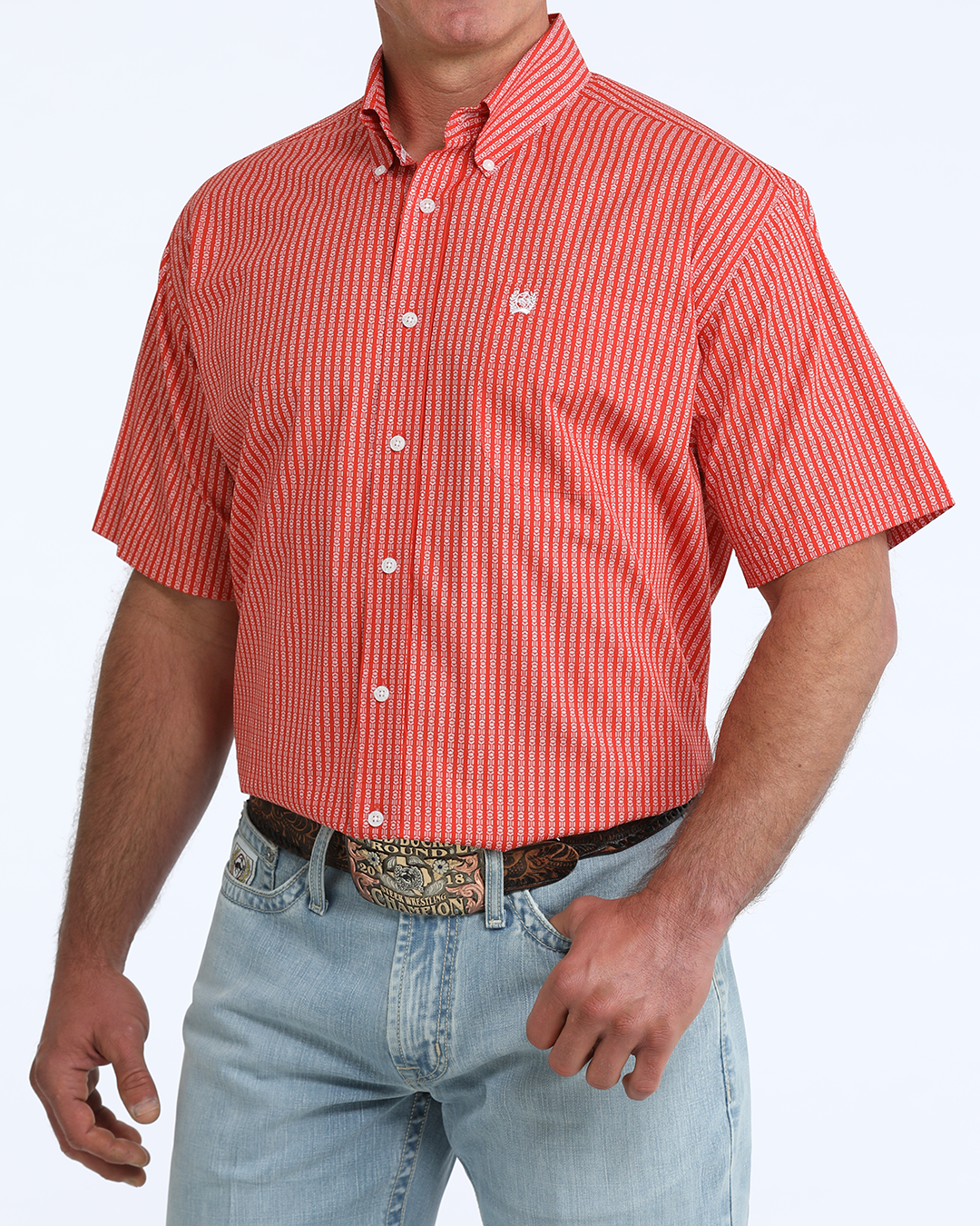 Men's Classic Fit Button-Down Western Shirt