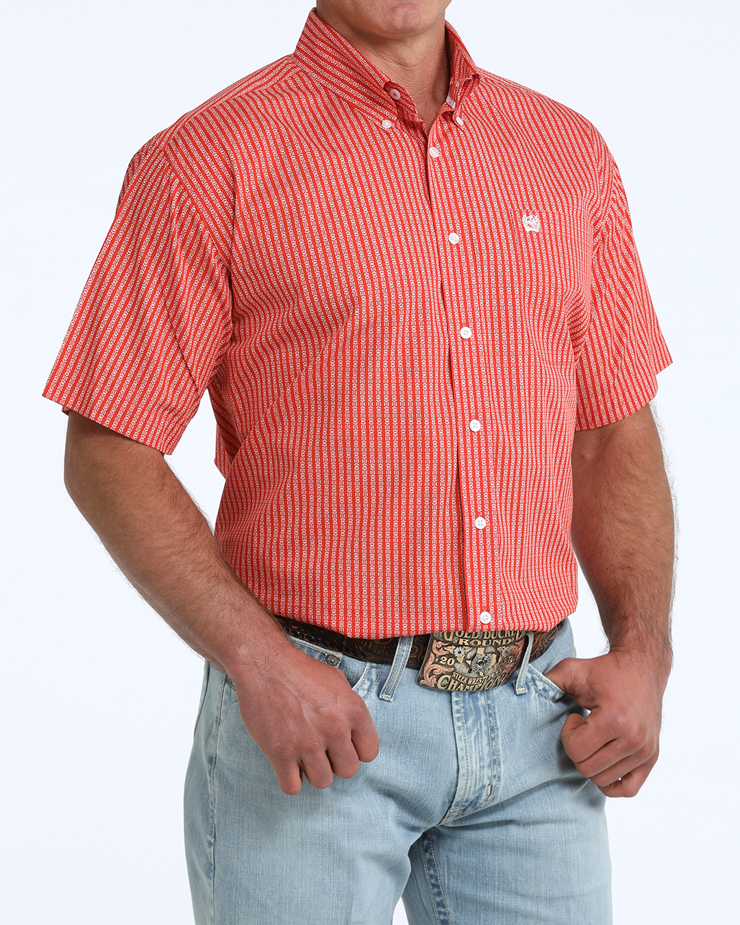 Men's Classic Fit Button-Down Western Shirt