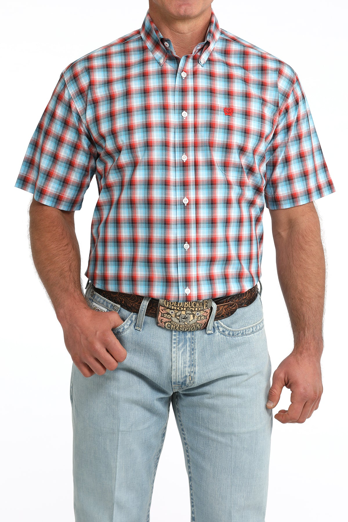 Men's Classic Fit Button-Down Western Shirt