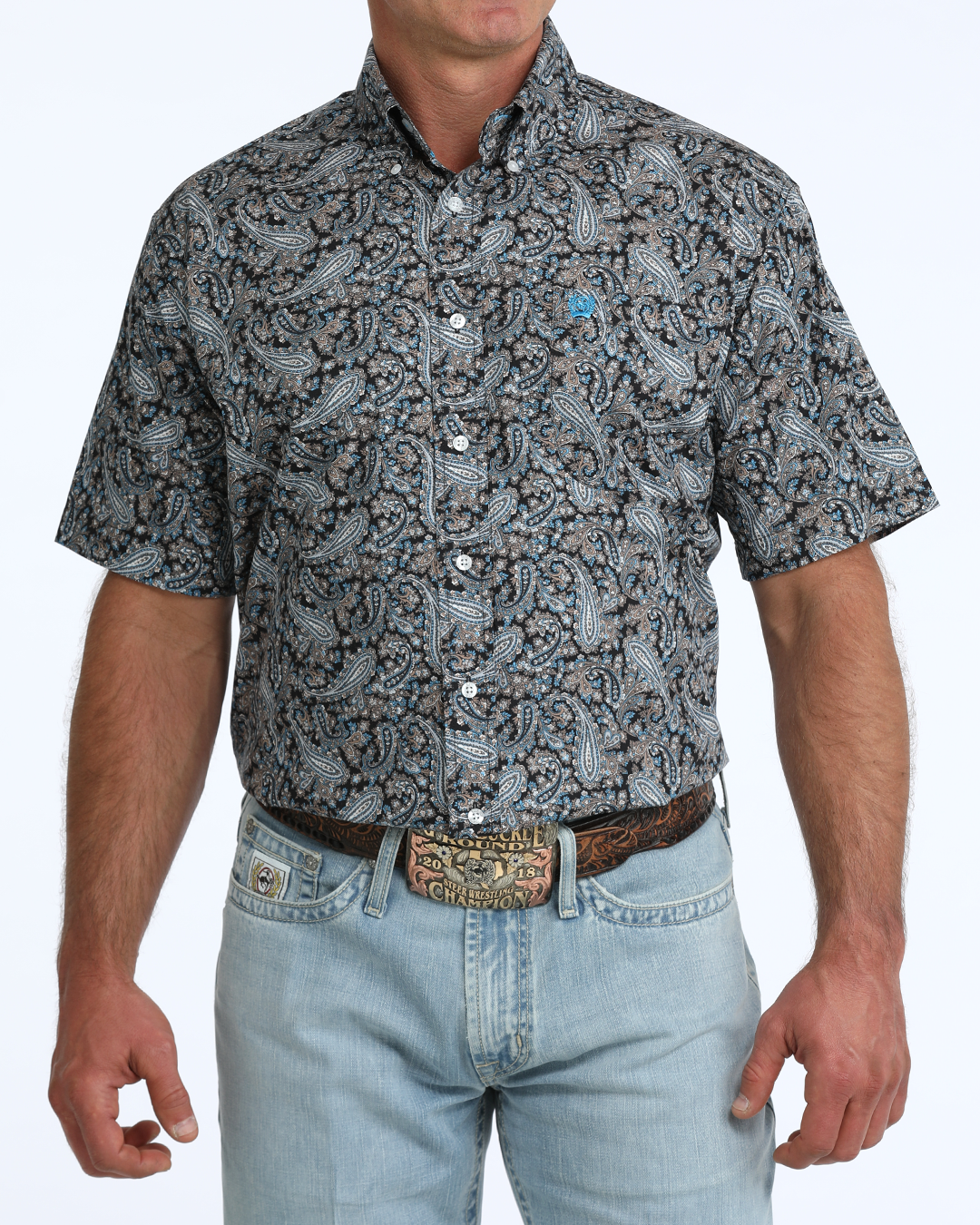 Men's Classic Fit Button-Down Western Shirt