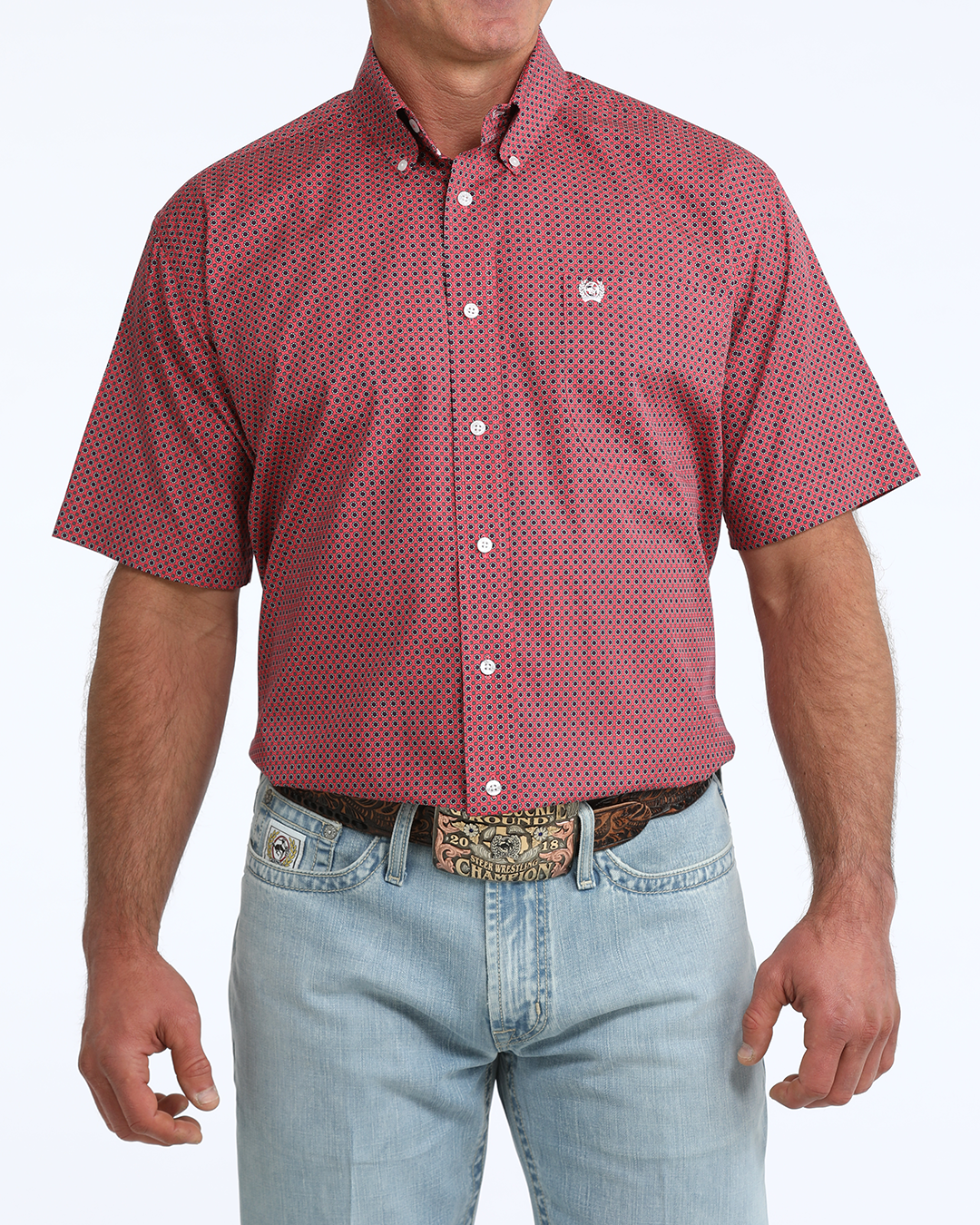 Men's Classic Fit Button-Down Western Shirt