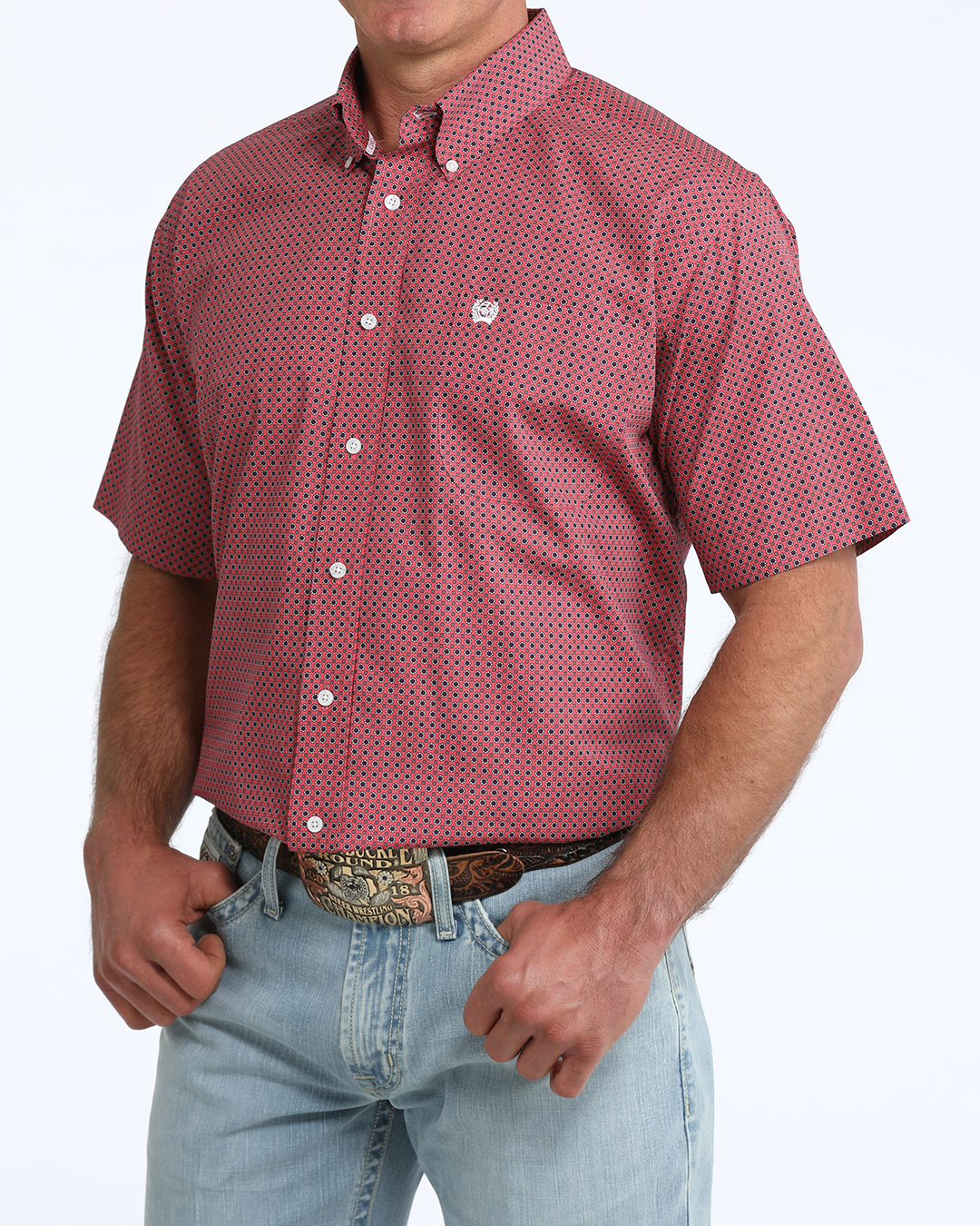 Men's Classic Fit Button-Down Western Shirt