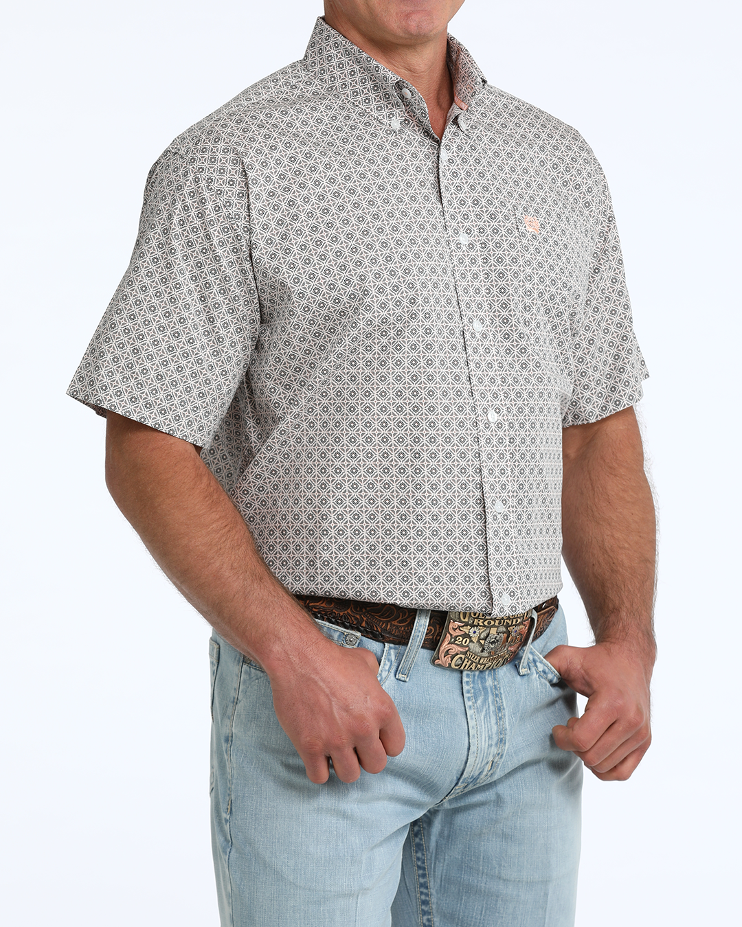 Men's Classic Fit Button-Down Western Shirt